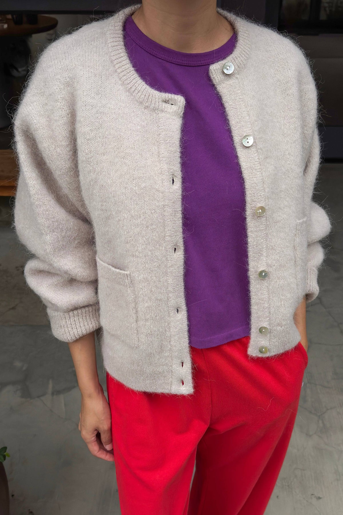Le Bon Shoppe Amélie Alpaca Cardigan