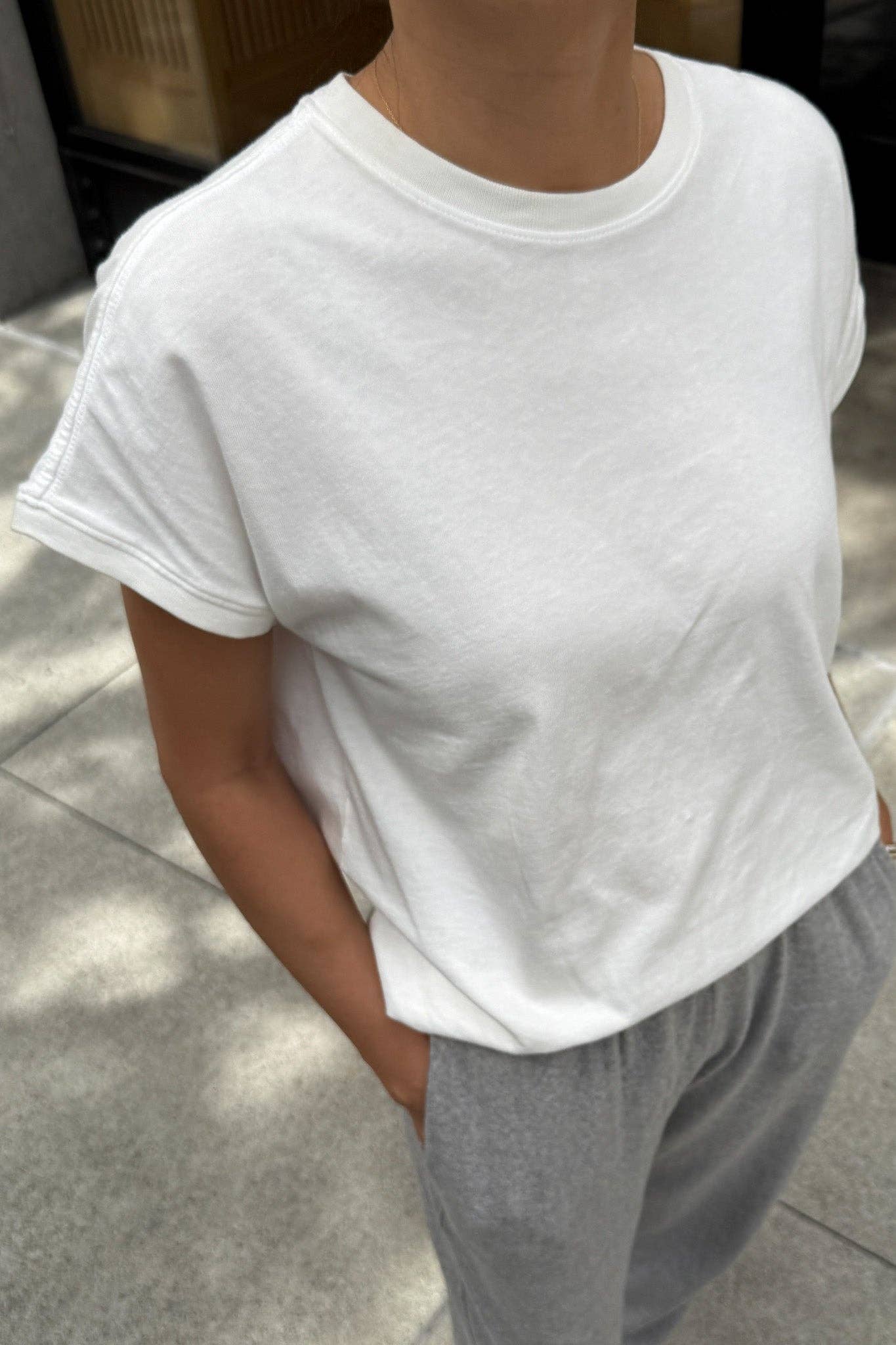Ease Tee in Vintage White — Le Bon Shoppe