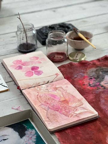 Framed Art Print "Fleurs Japonaises": 70cm x 100cm Tinystories