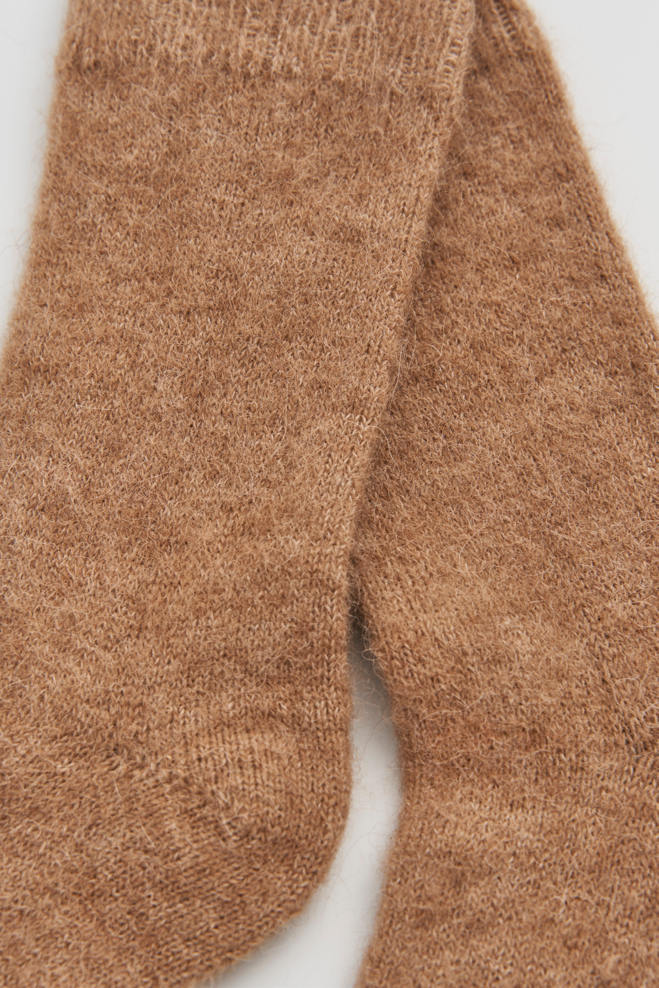 Biscuit Beige Ultra Soft Alpaca Bed Socks: Large (UK 11-13)