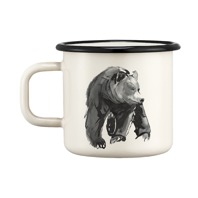 Muurla | Teemu Järvi, Enamel Mug, 0.37L, Bear