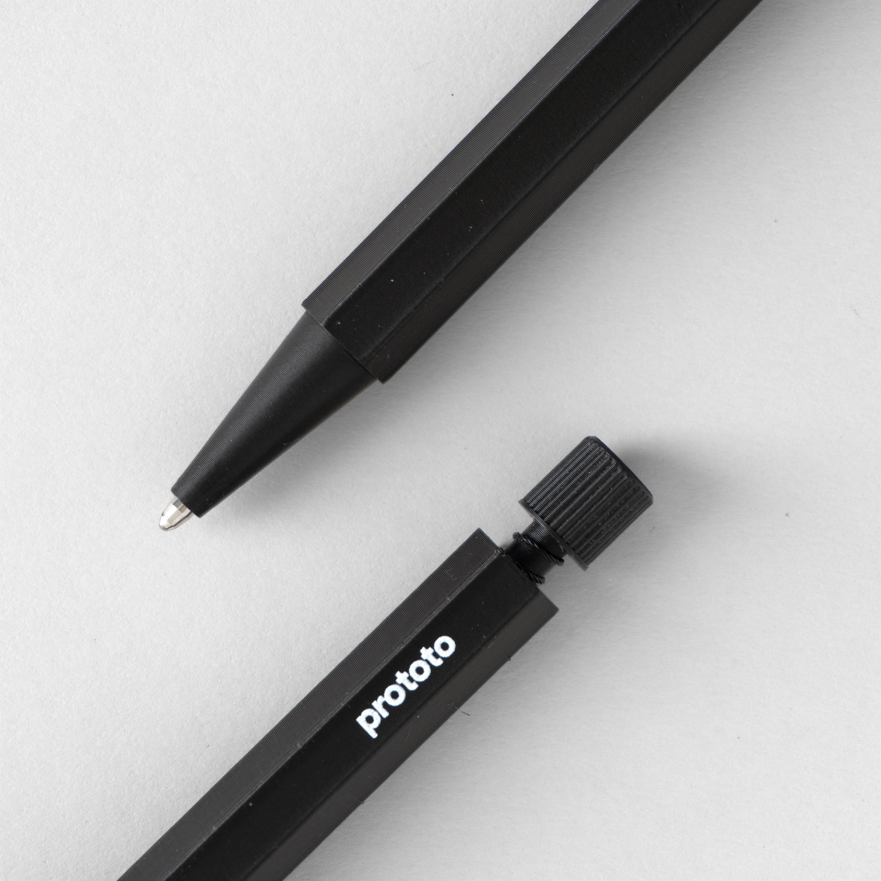Black Zero Waste Ballpoint Pen Eco-Friendly Sustainable: English