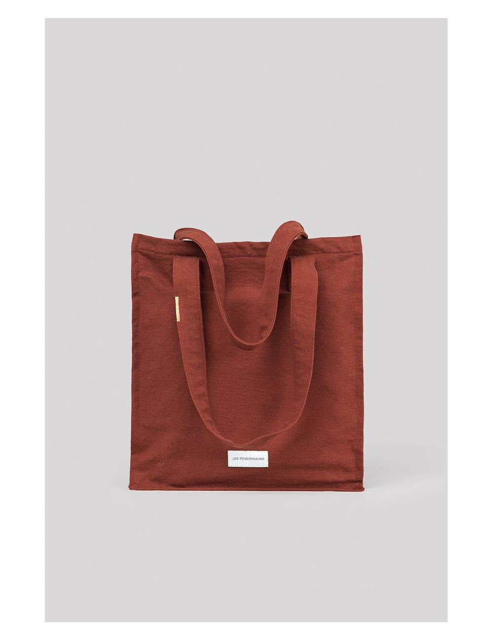 Les Pensionnaires Zipped Tote Bag in Rust