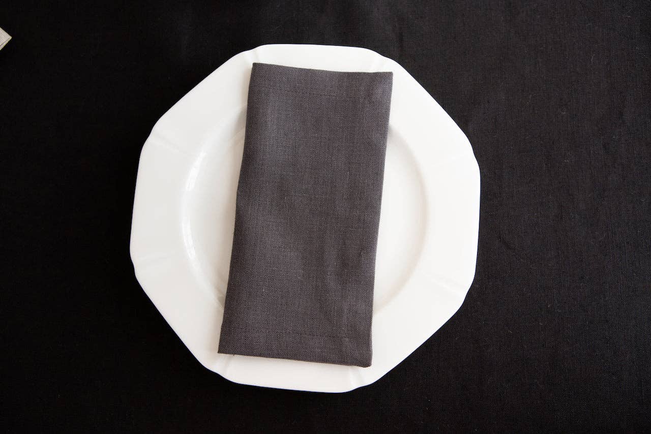 Organic linen napkin / Slate