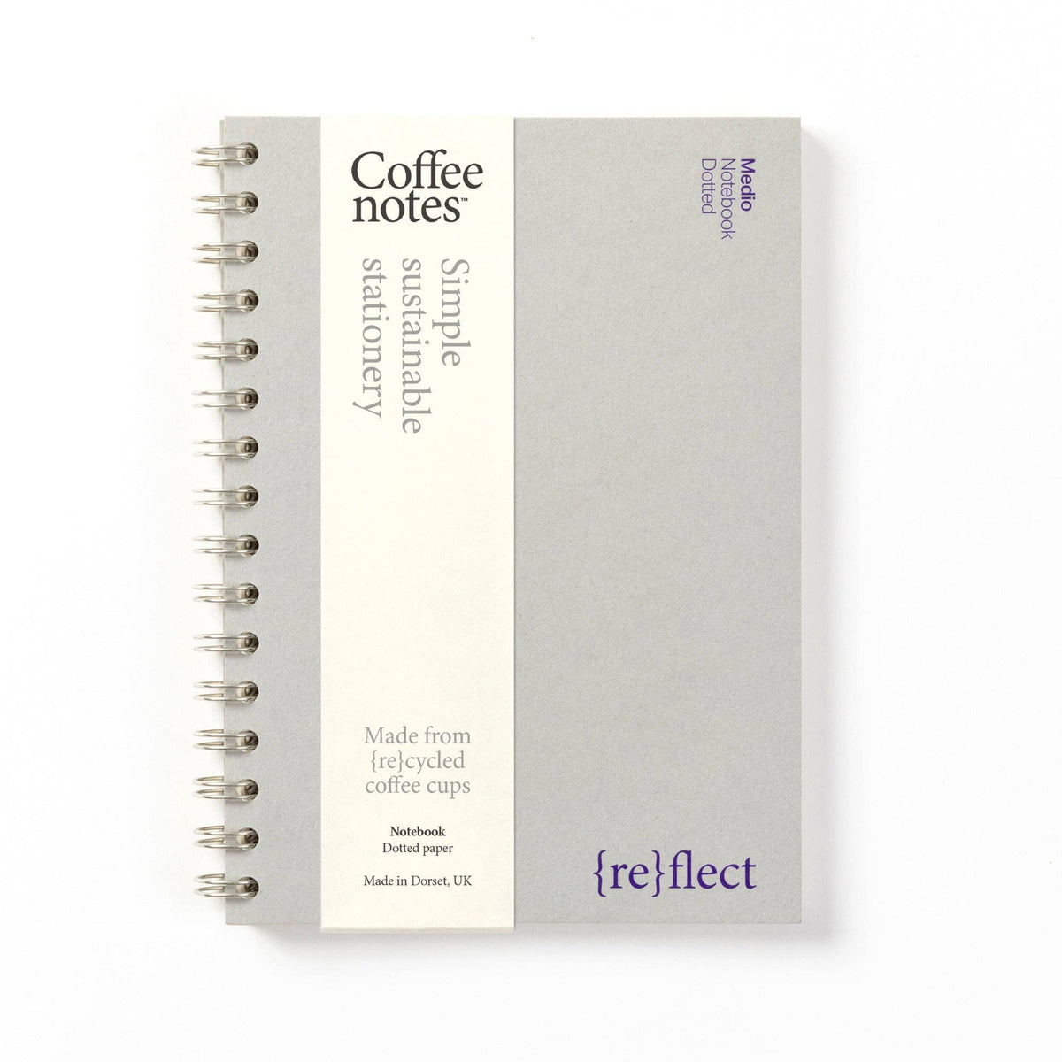 Coffeenotes Wirebound Notebook: Medio