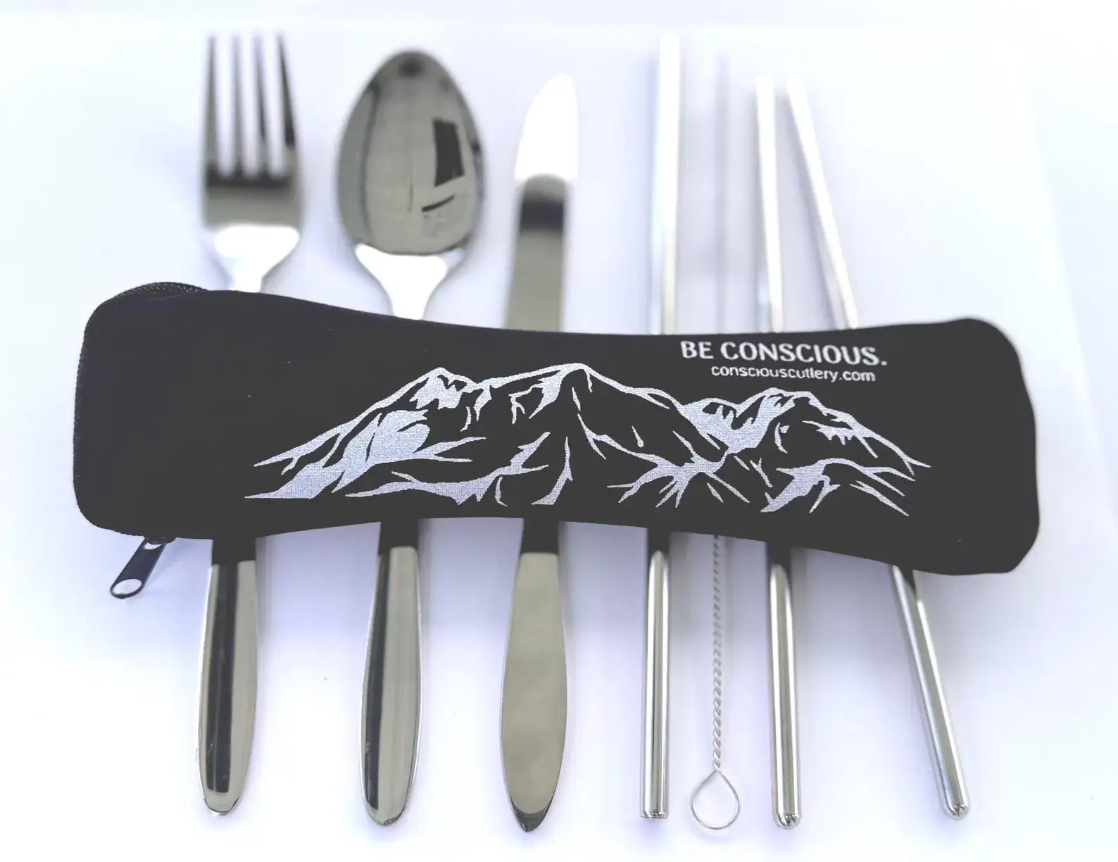 Black Mountains Travel Cutlery Set — Conscious Cutlery