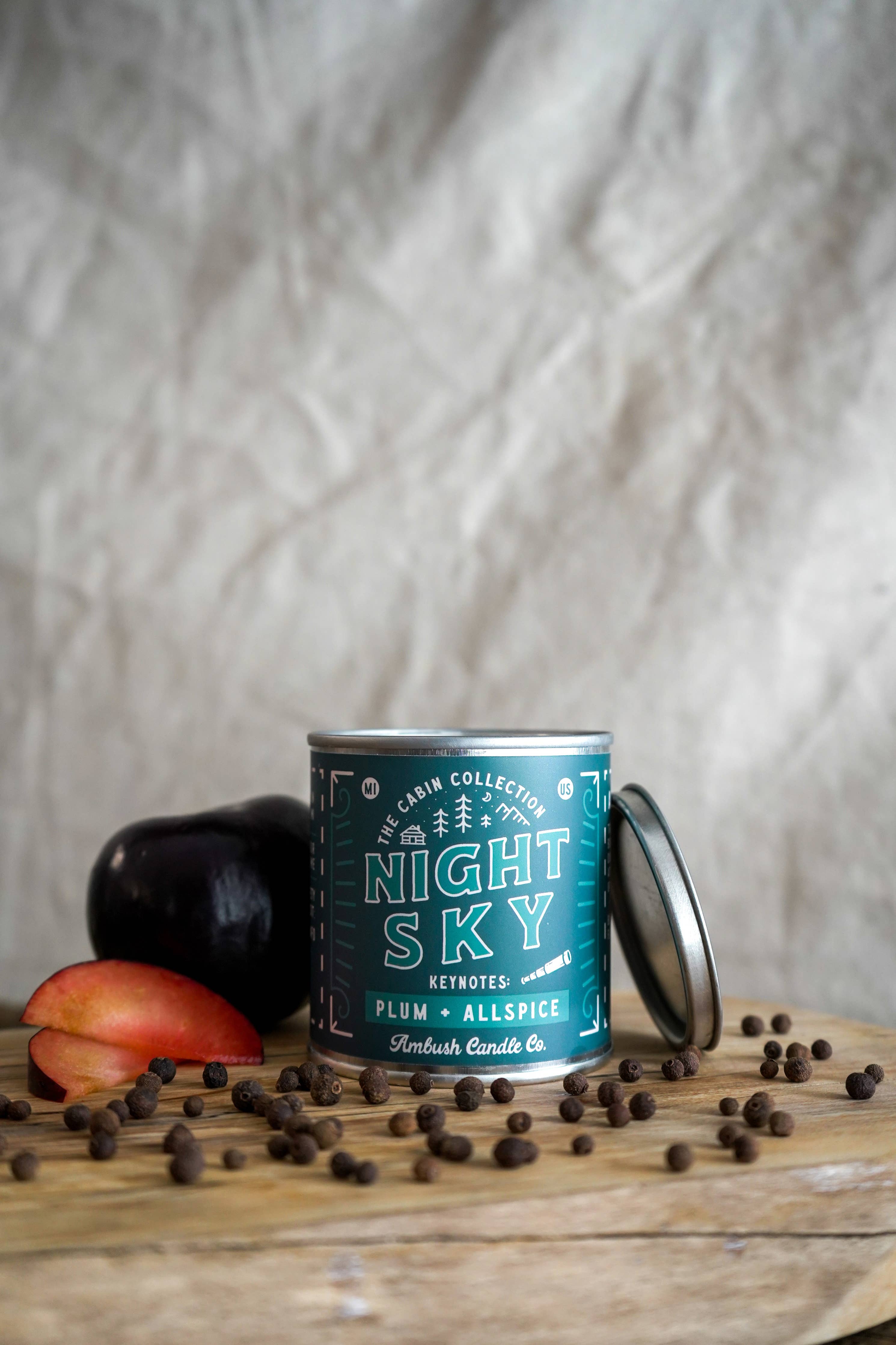 Night Sky | Plum + Allspice 8oz Soy Candle