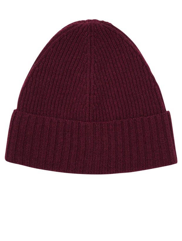 Genevieve Sweeney Lambswool Ribbed Beanie
