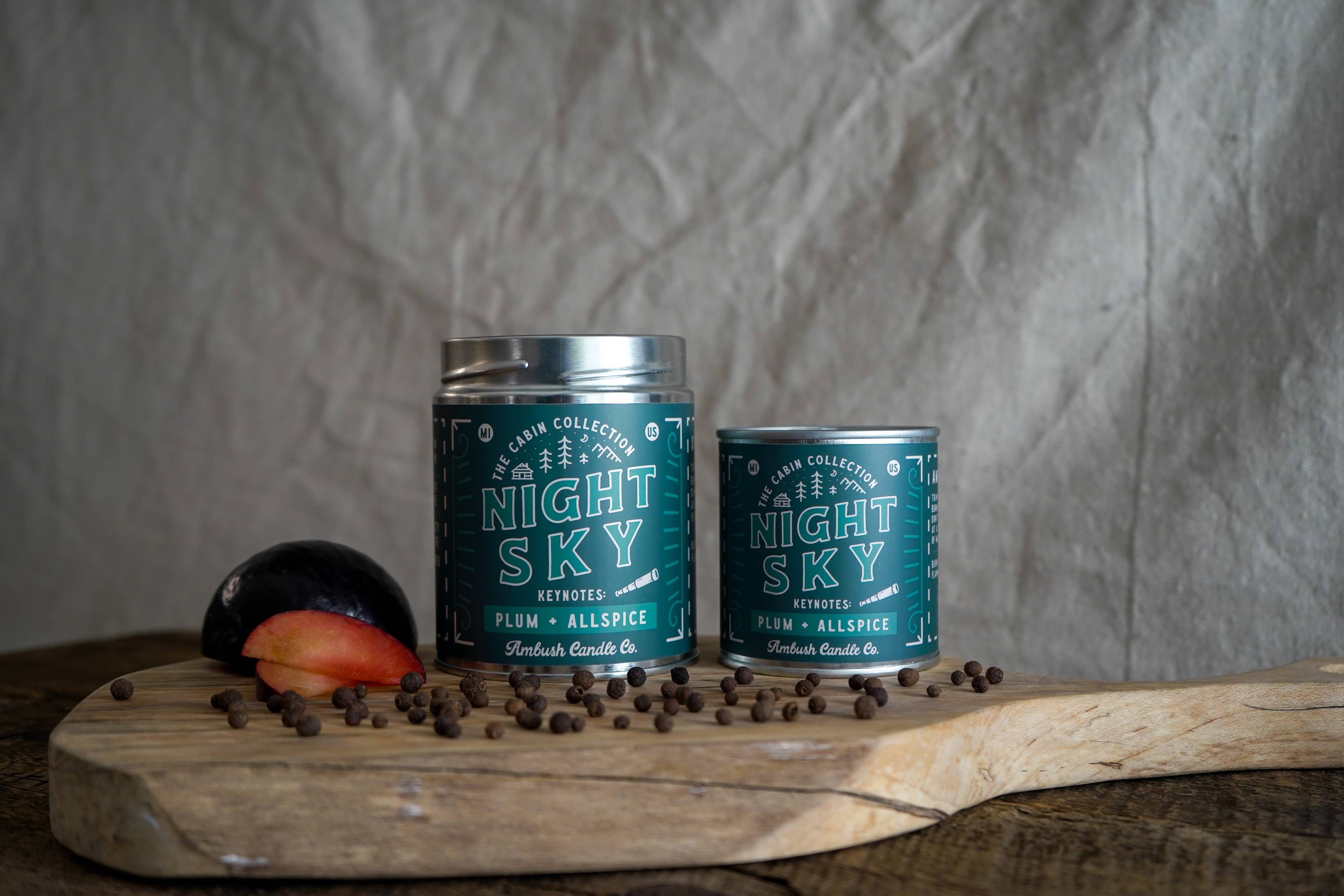 Night Sky | Plum + Allspice 8oz Soy Candle