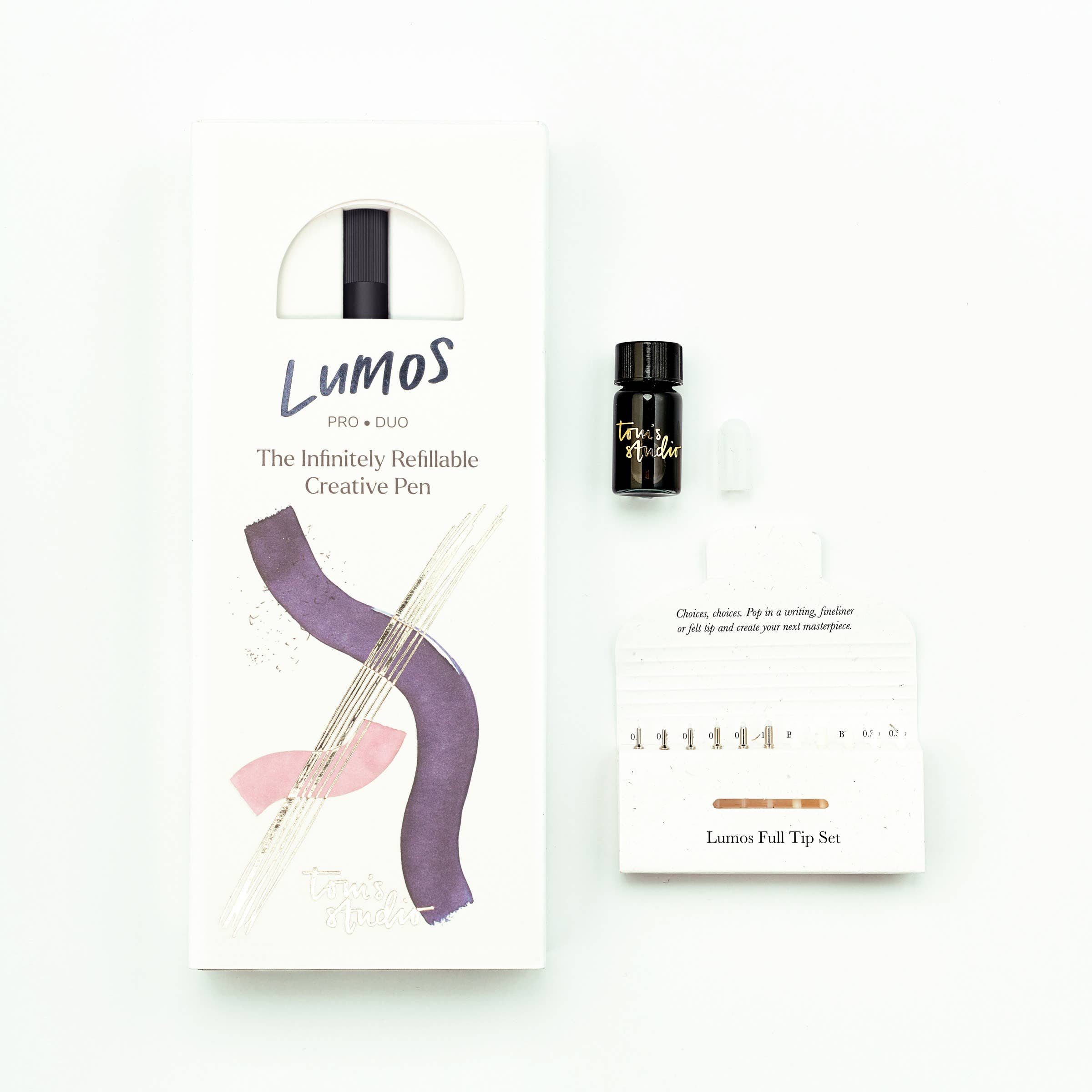 Lumos Pro - Refillable Multi-Tip Pen: Ivy / Duo Tip