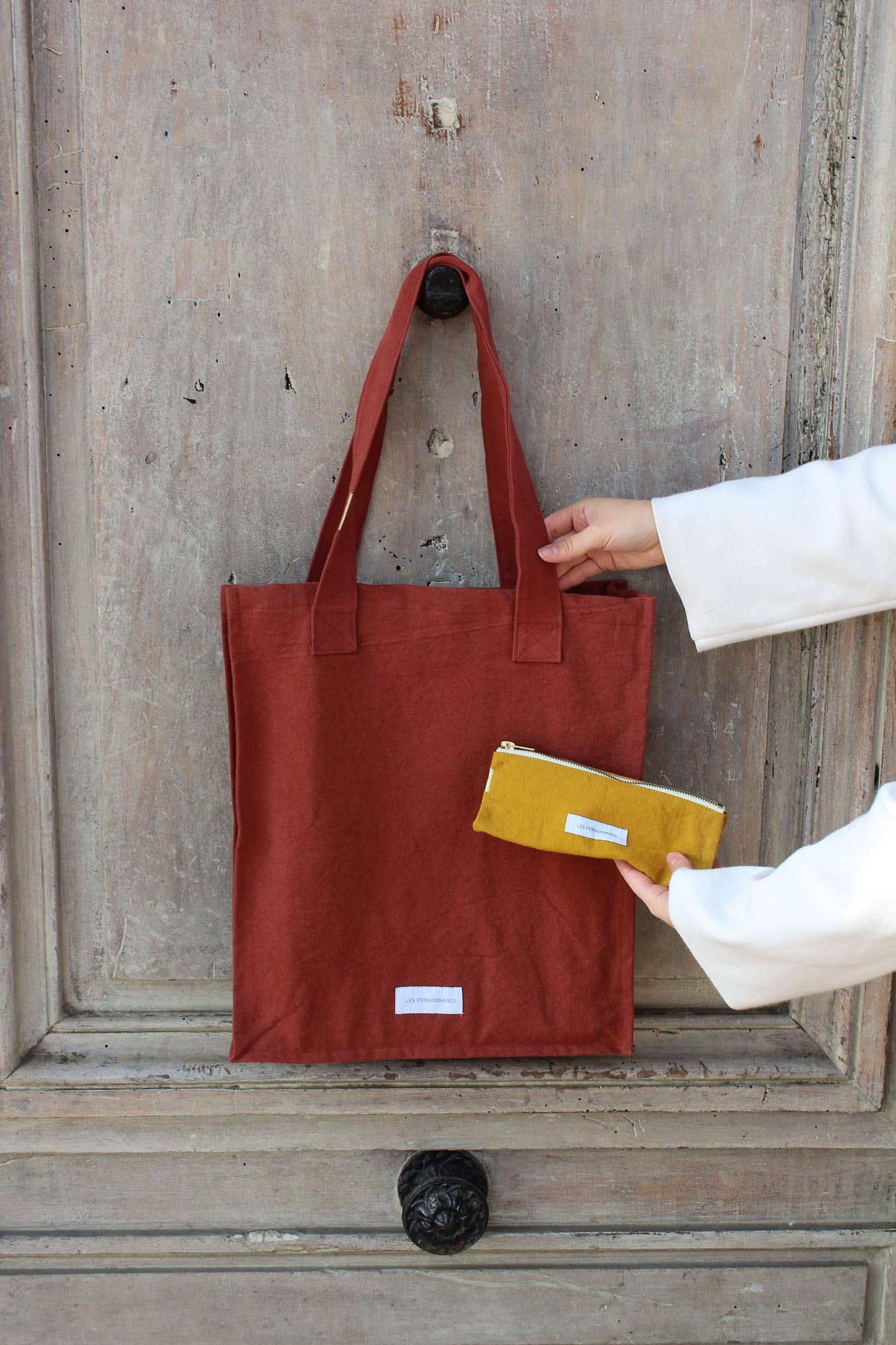 Organic Cotton Canvas Pencil Case Saffron Yellow