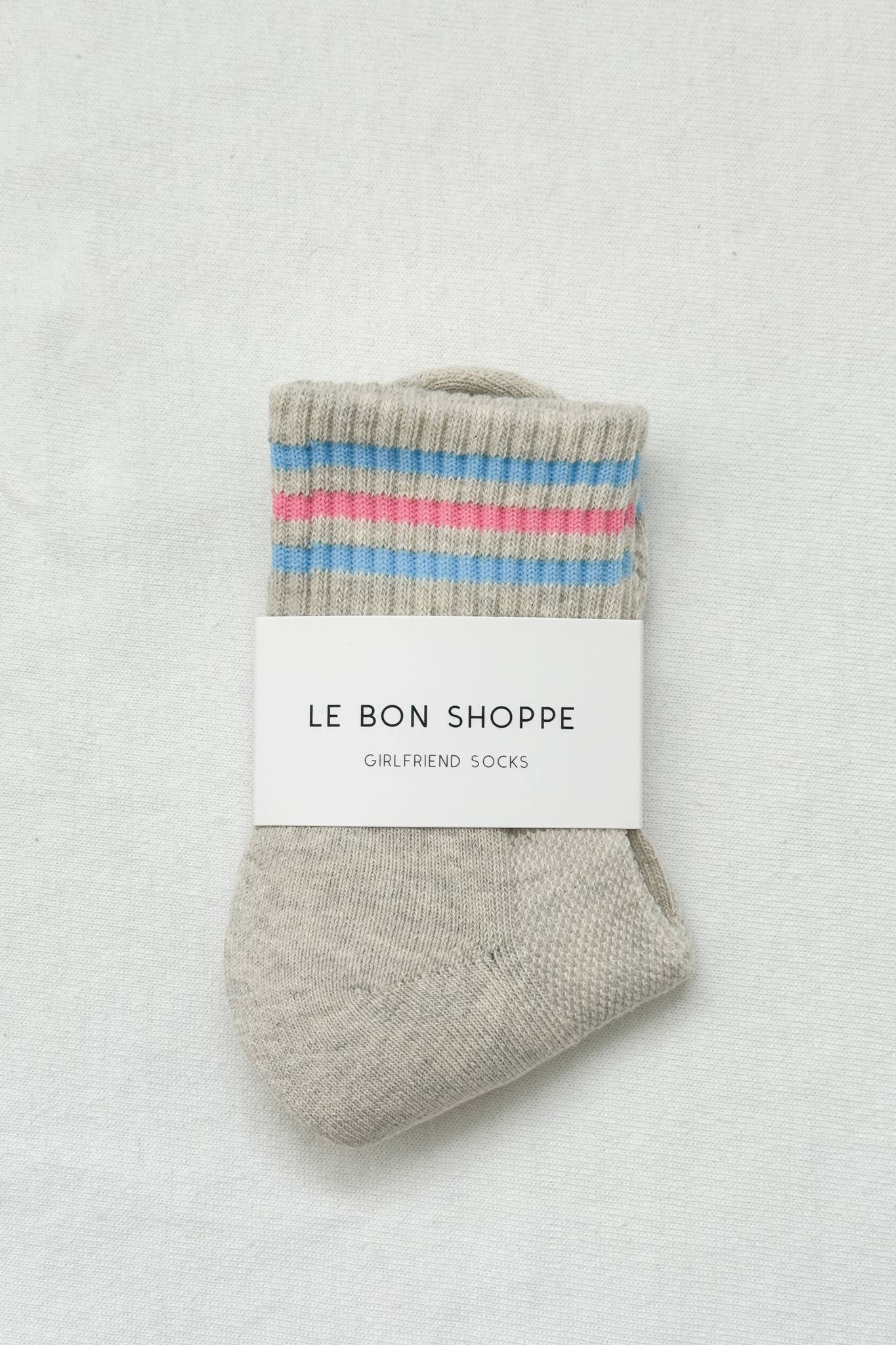 Girlfriend Socks Bright Grey - Le Bon Shoppe