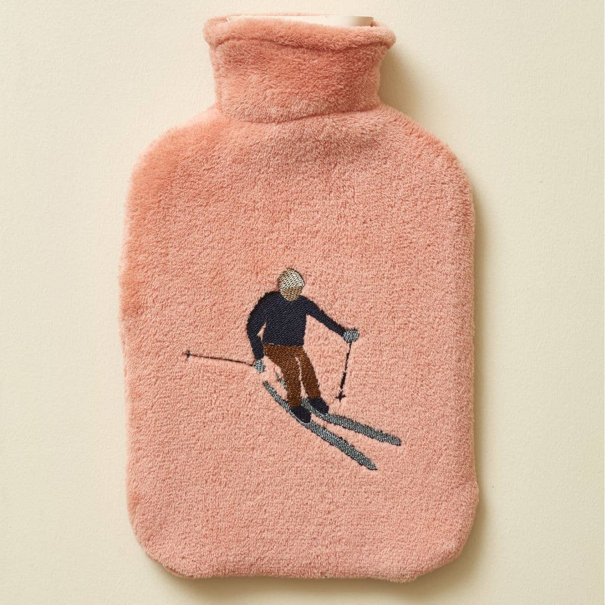Hot water bottle Après-ski rose thé: 35 X 21 cm