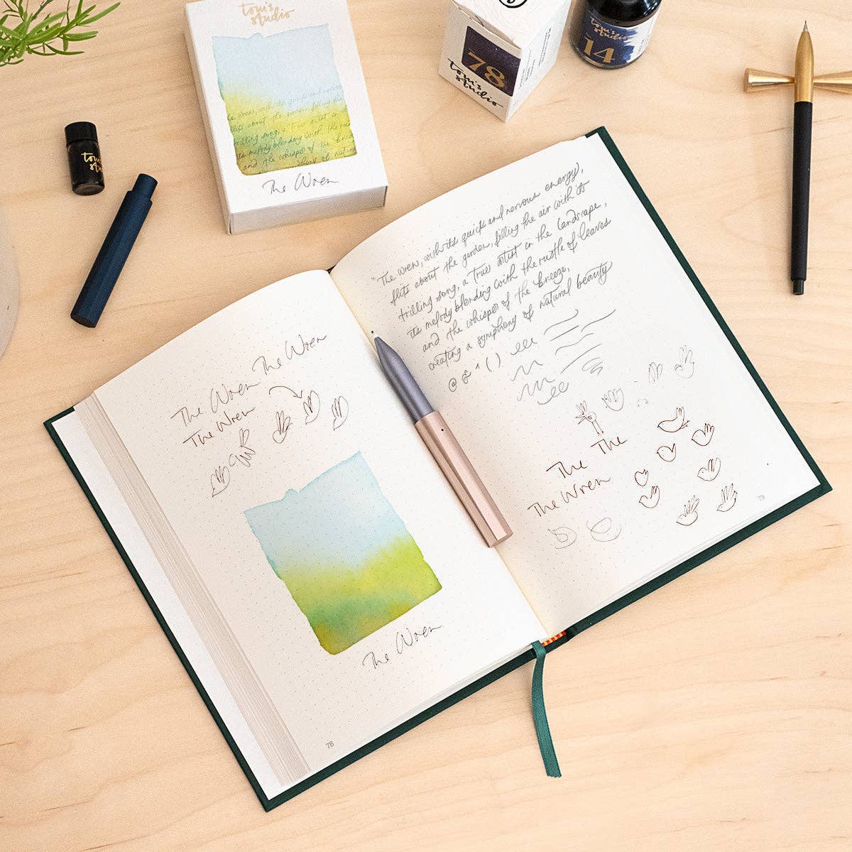 The Wren - Refillable Writing Pen: Ivy