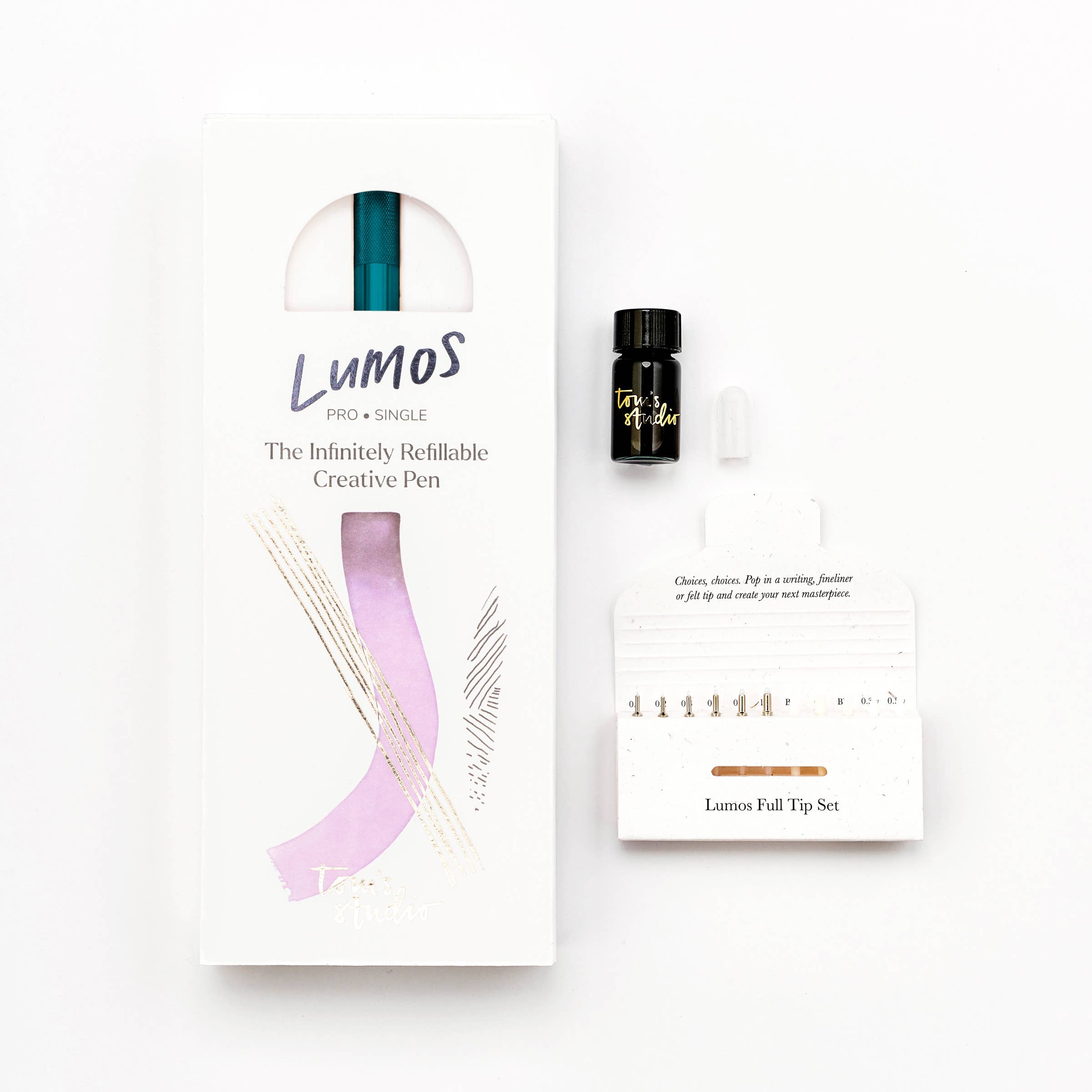 Lumos Pro - Refillable Multi-Tip Pen: Ivy / Duo Tip