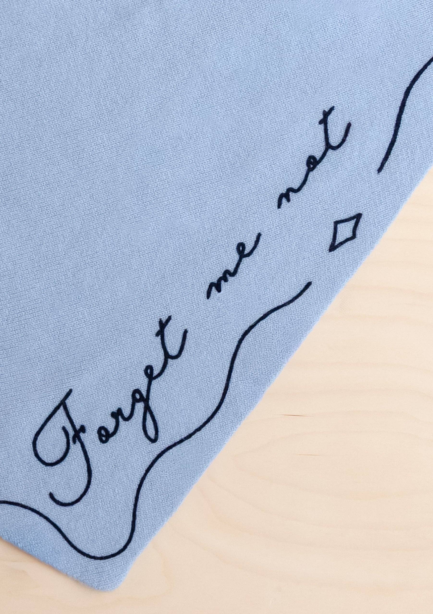 Merino Wool Triangle Scarf in Forget Me Not -  TBCo