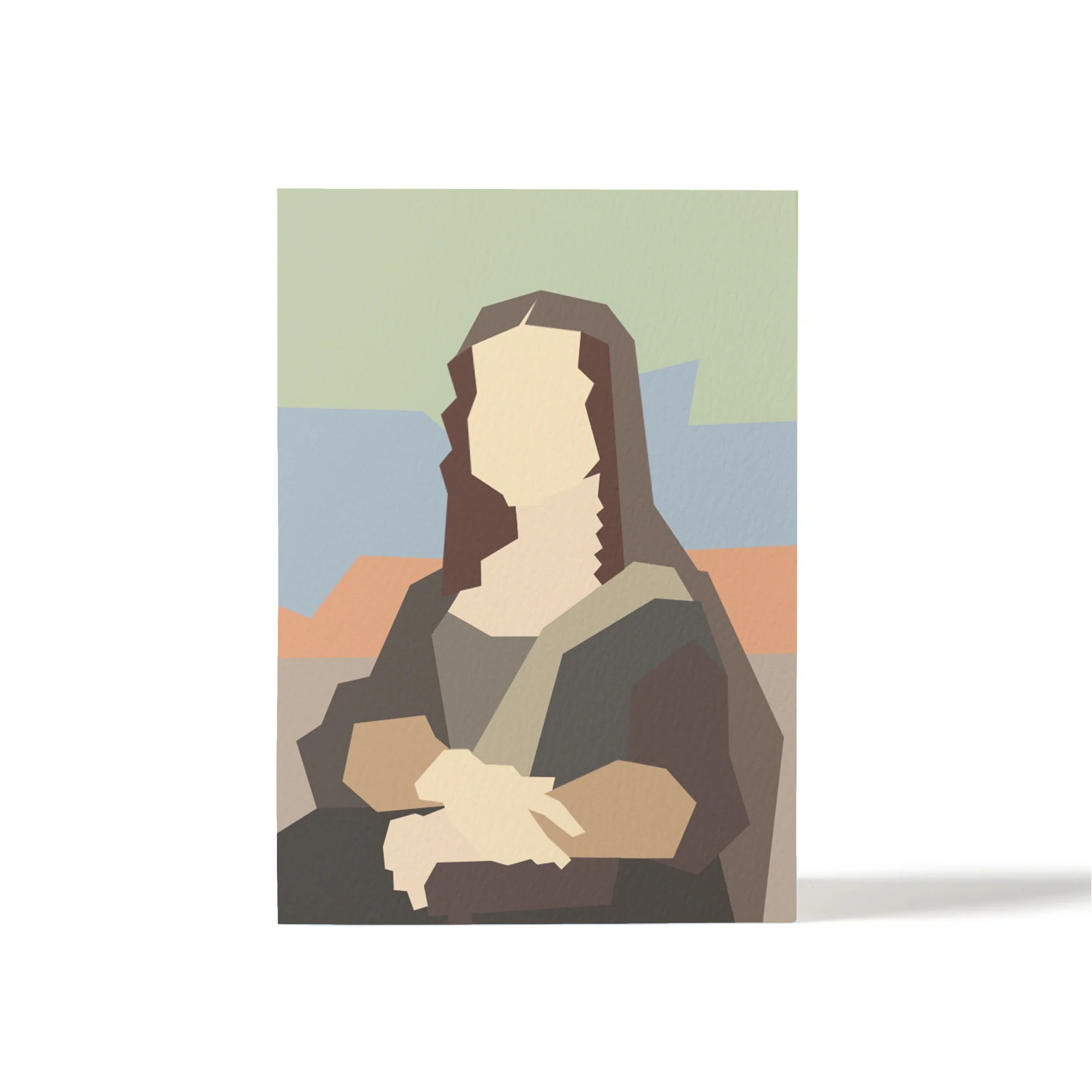 Mona Greetings Card - by SID