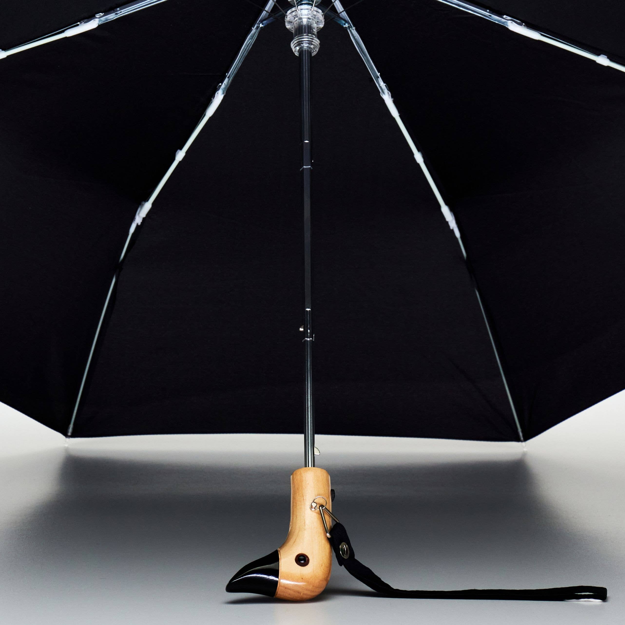 Classic Black Auto Open Eco-Friendly Duckhead Umbrella