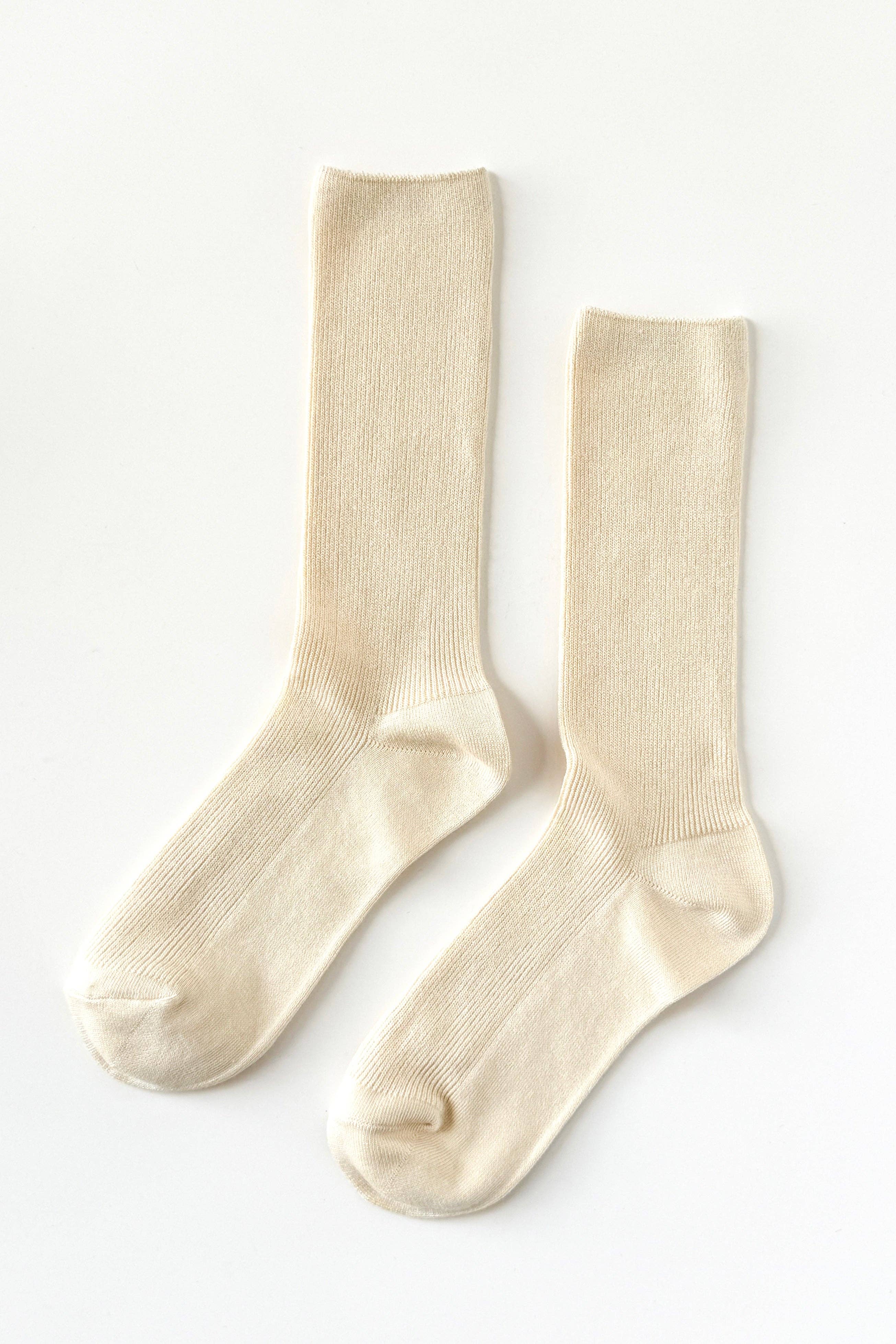 Trouser Socks: Pearl - Le Bon Shoppe