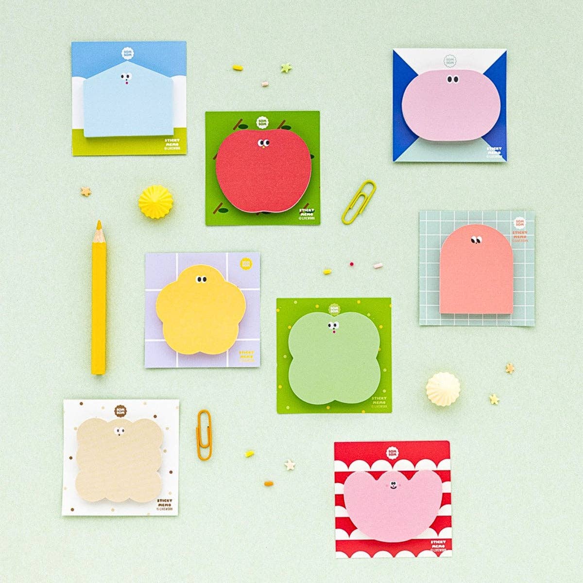 Livework Somsom Small Sticky Memo: House