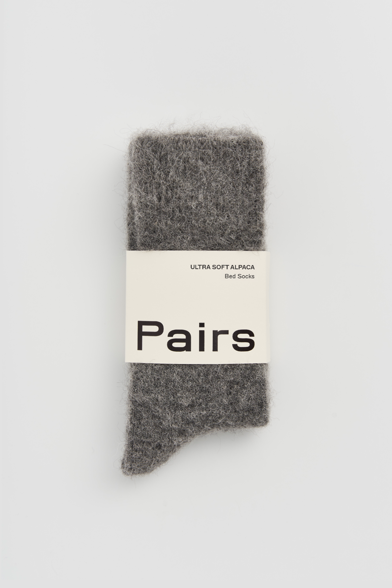 Smoke Grey Ultra Soft Alpaca Bed Socks: Smoke Grey / Small (UK 4-7)