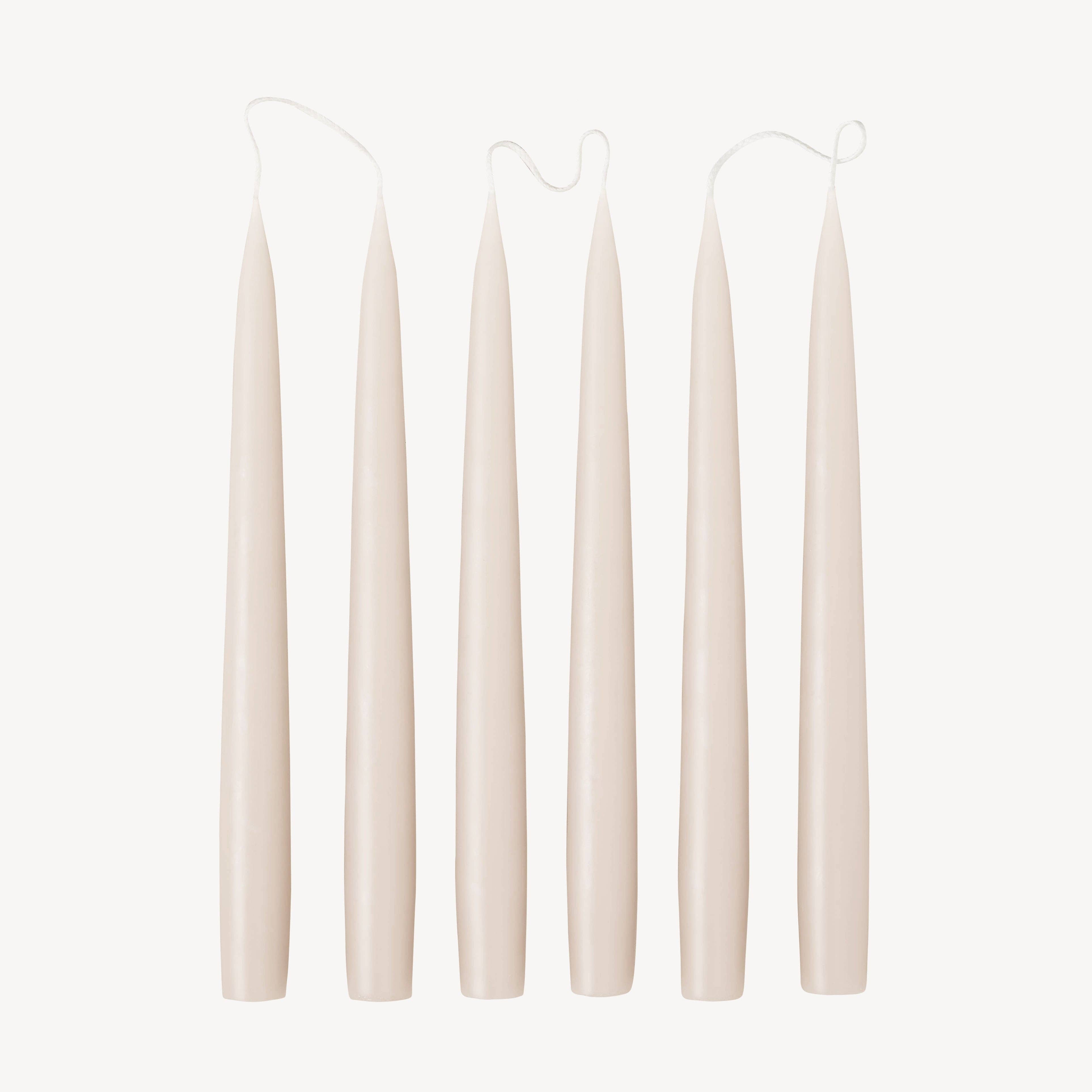 Box of 6 Candles - Taper 25 - Nude