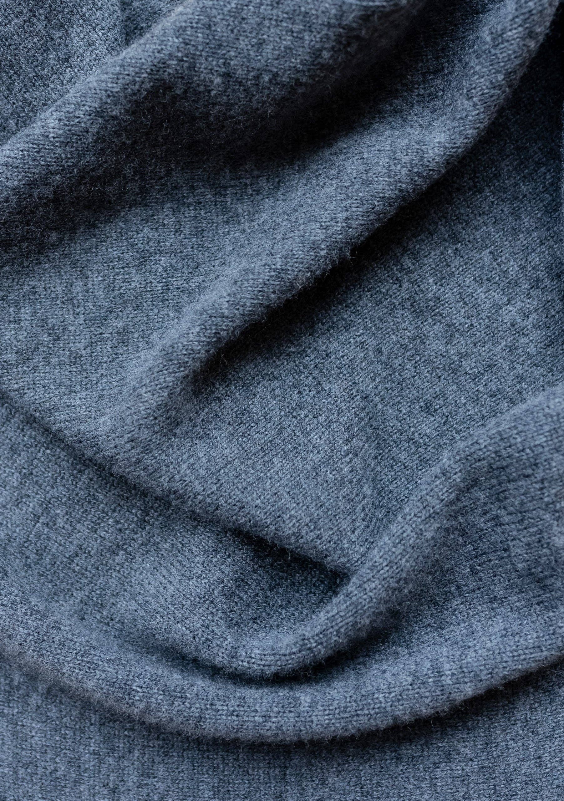 Large Merino Triangle Scarf in Charcoal -  TBCo