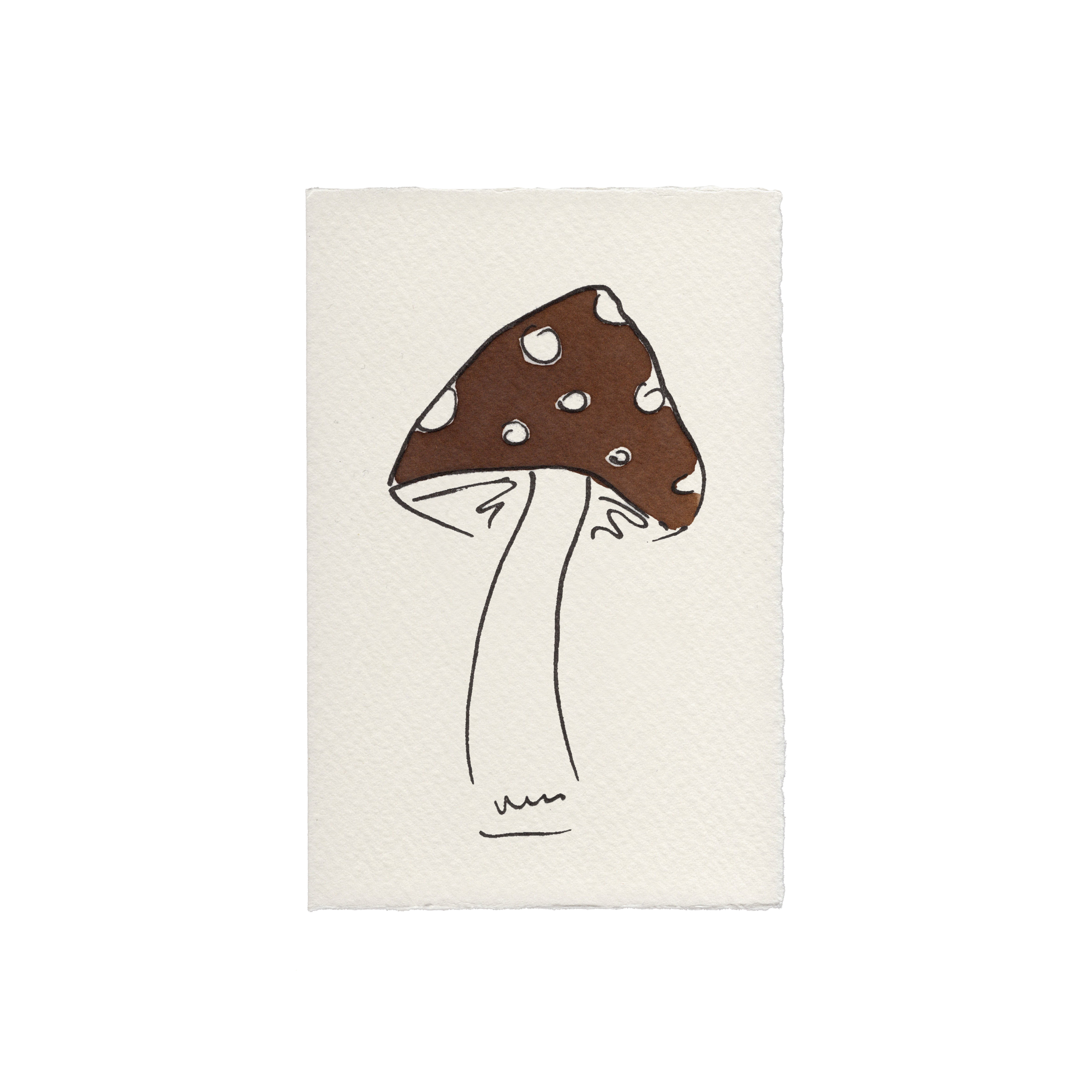 Toadstool Greetings Card: Red