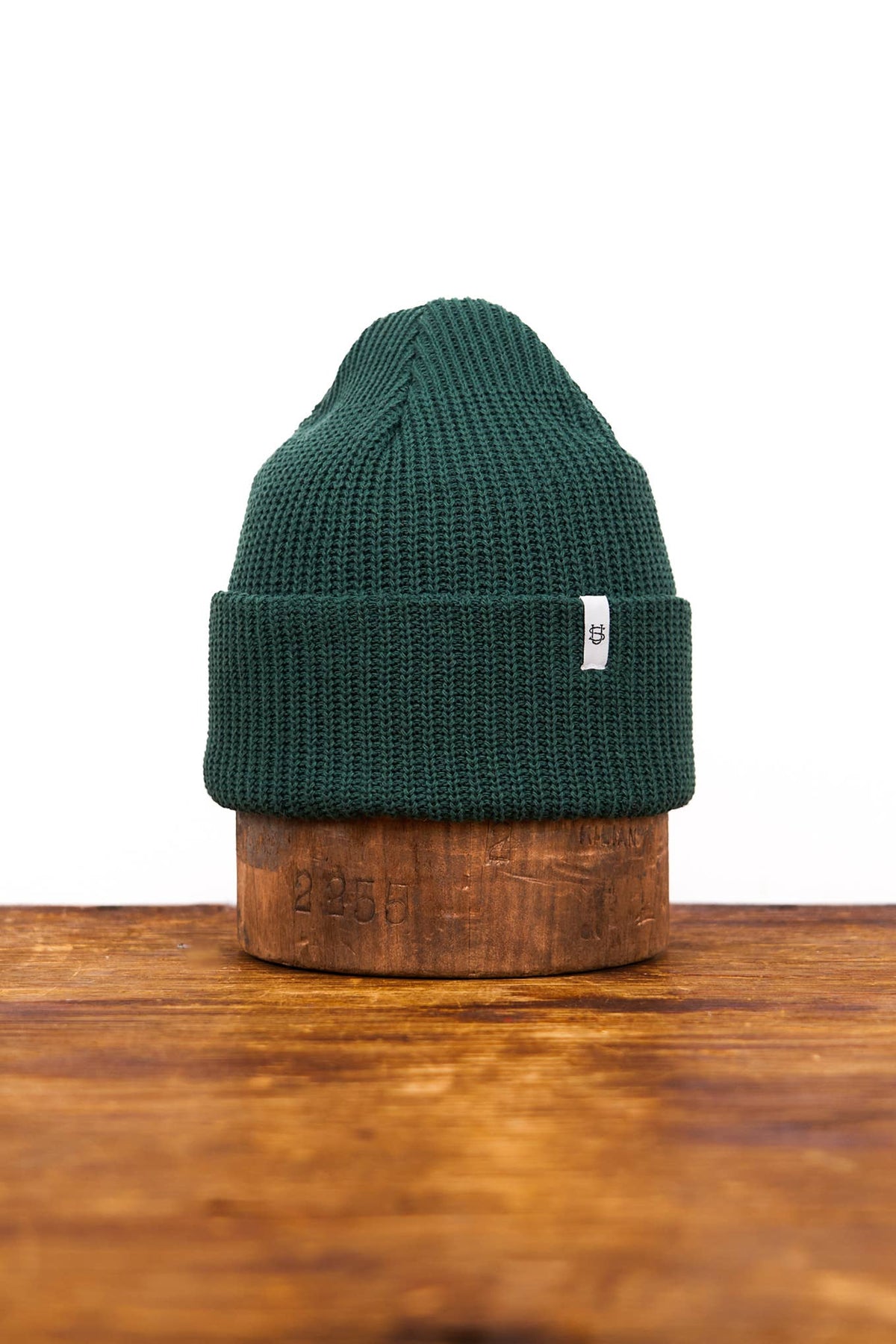 Adirondack Green Upcycled Cotton Watchcap: One Size