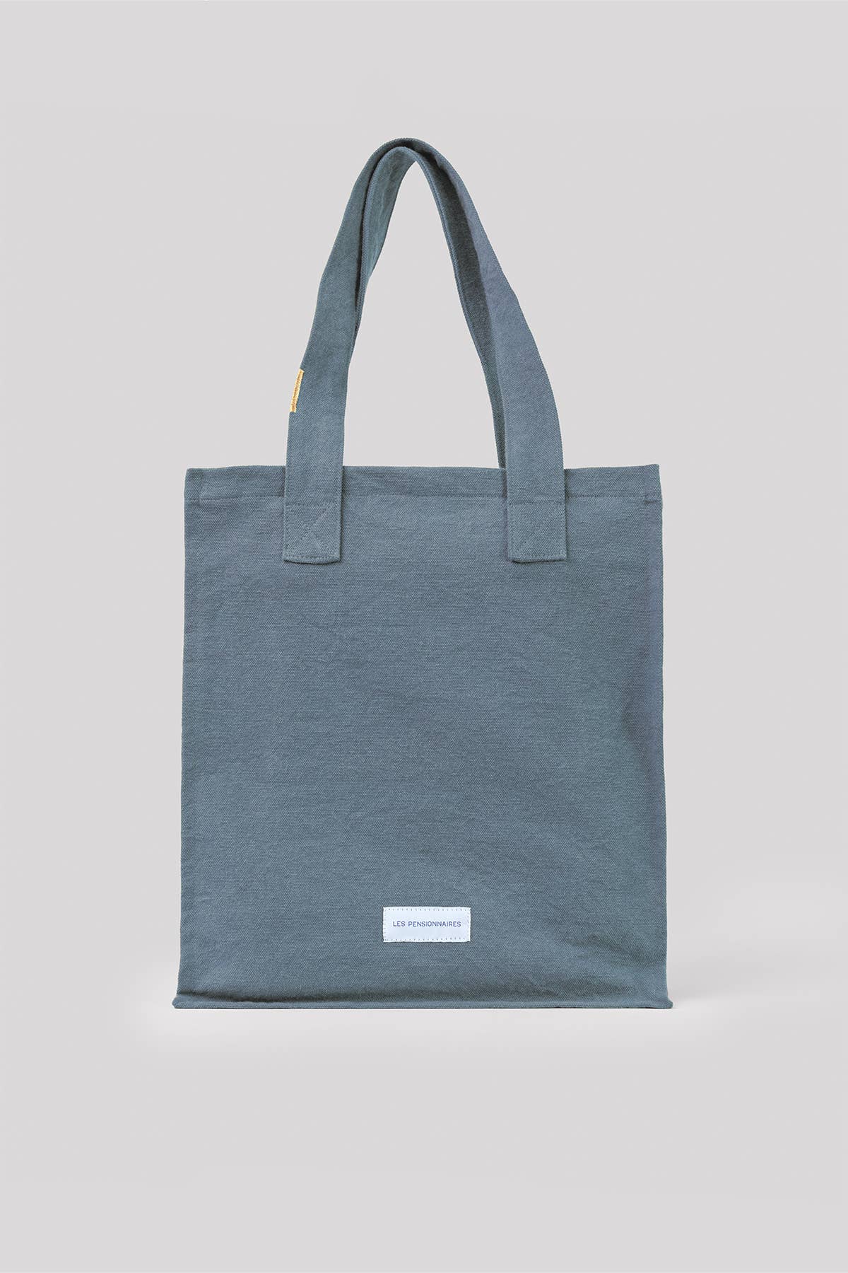 Horizon Blue Organic Cotton Canvas Zipped Tote Bag - Les Pensionnaires