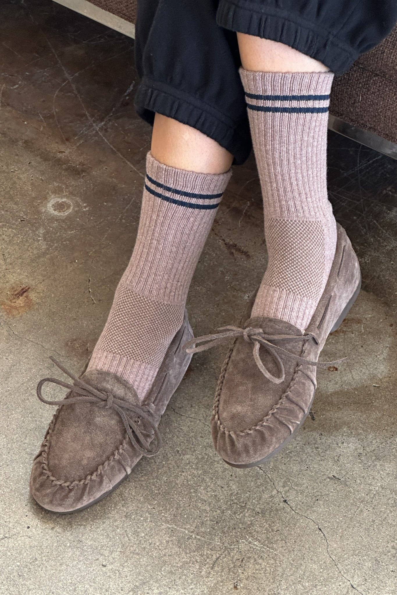 Boyfriend Socks : Cocoa - Le Bon Shoppe