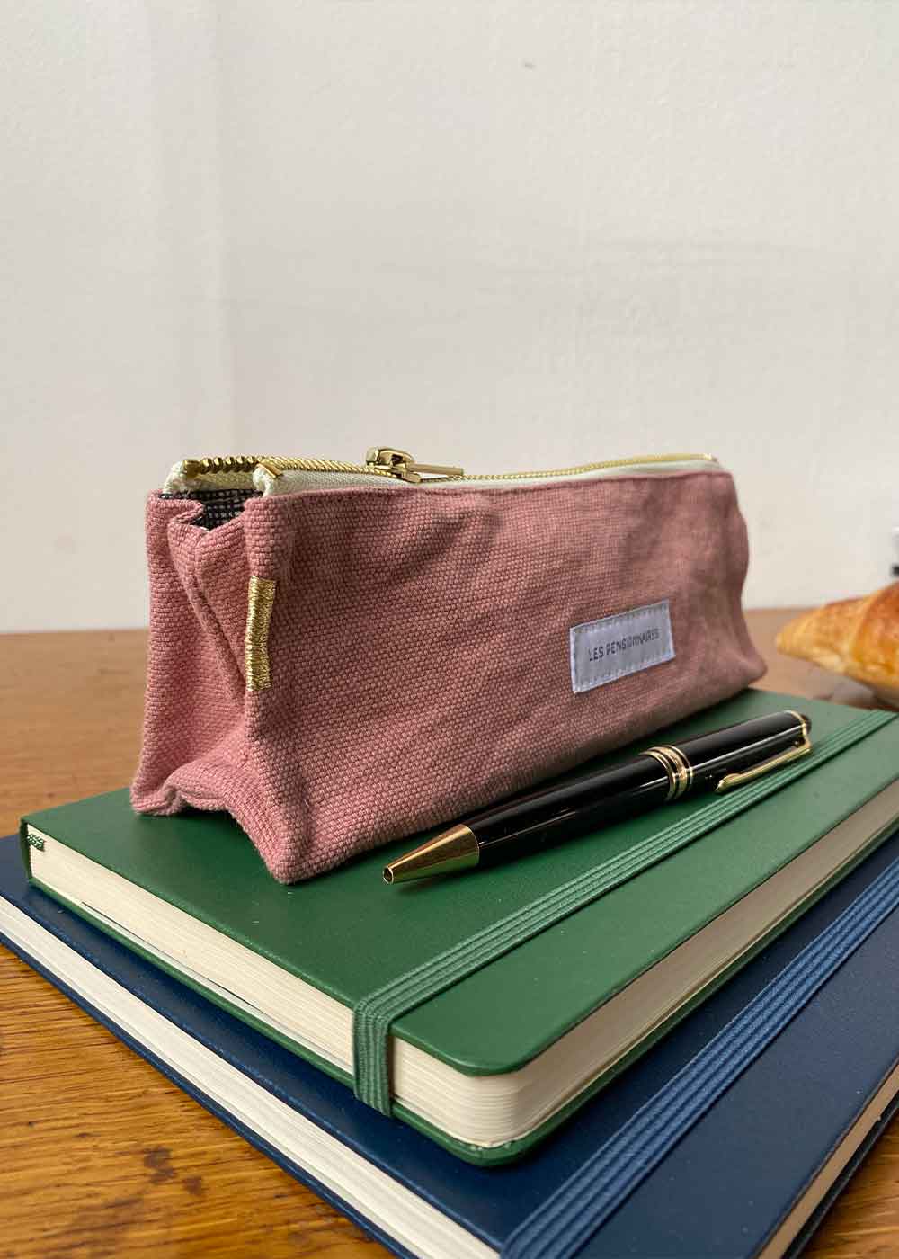 Organic Cotton Canvas Pencil Case Rosewood