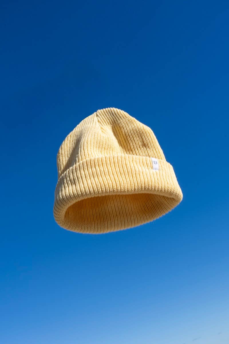 Yellow Thistle Upcycled Cotton Watchcap : One Size