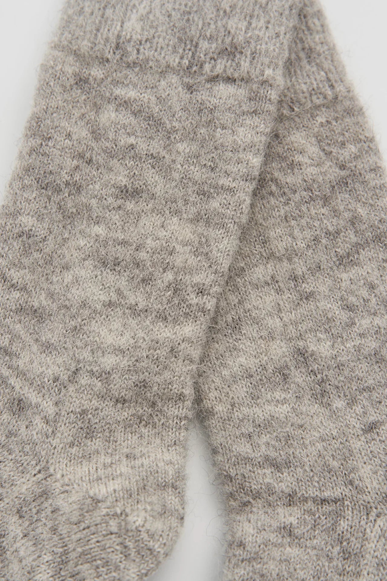 OJAS grey alpaca wool socks, soft knit, premium cozy winter accessory