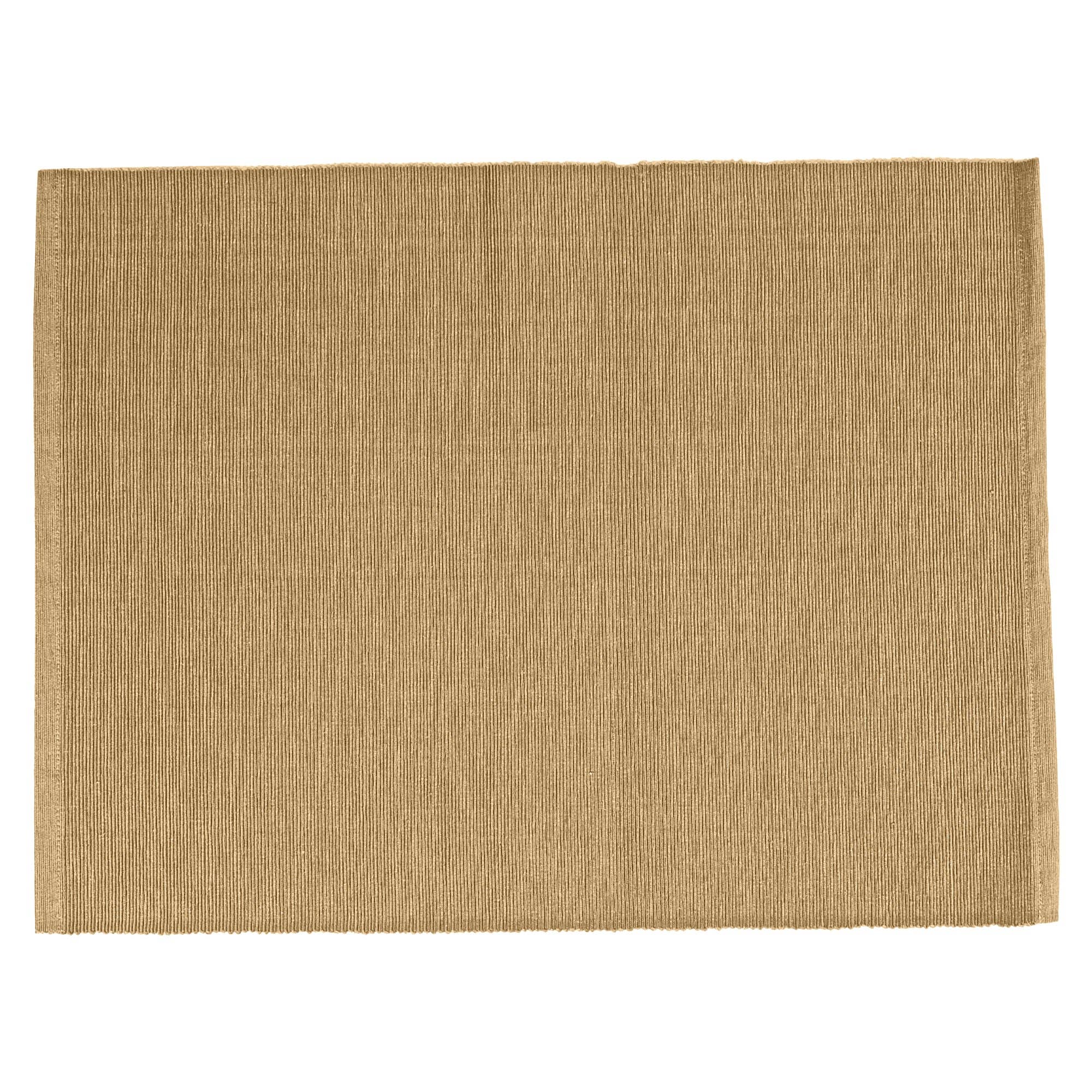 Ribbed Cotton Placemat Pack of 6 - Gold