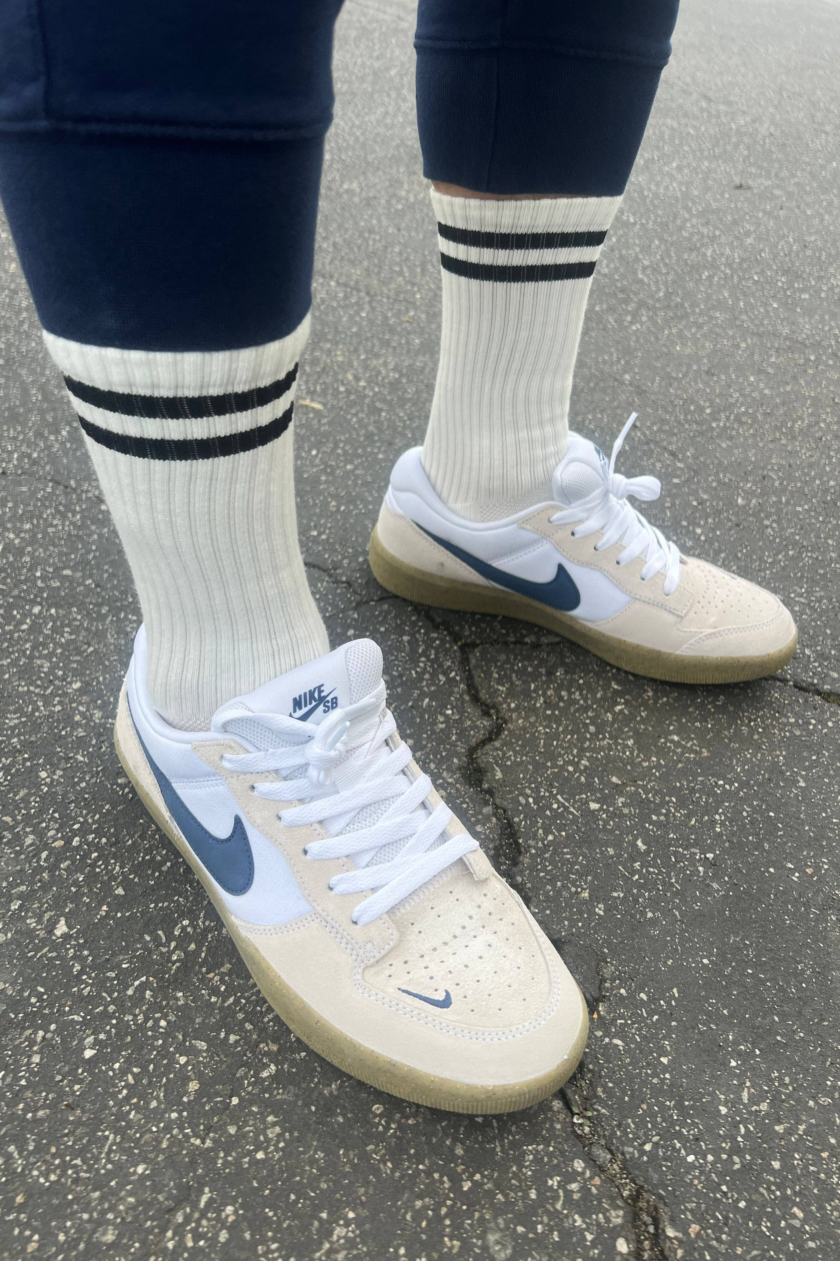 Extended Boyfriend Socks in Classic White — Le Bon Shoppe
