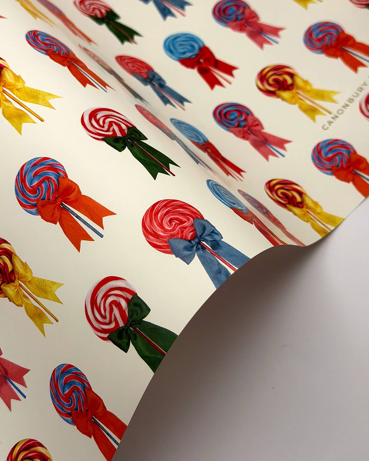 Ribboned Lollies Wrapping Paper | Luxury Gift Wrap Sheet