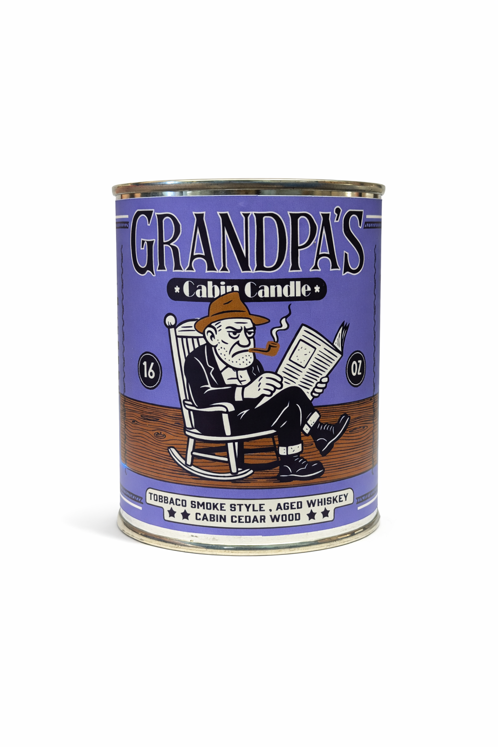 Grandpa's Cabin Paint Can Coconut Wax Candle