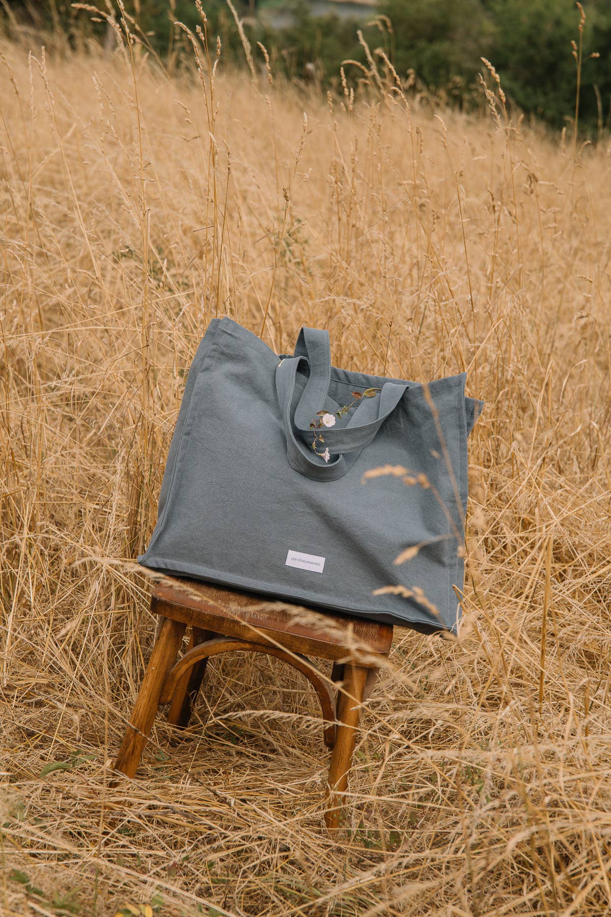 Organic Cotton Canvas Tote Bag in Horizon Blue