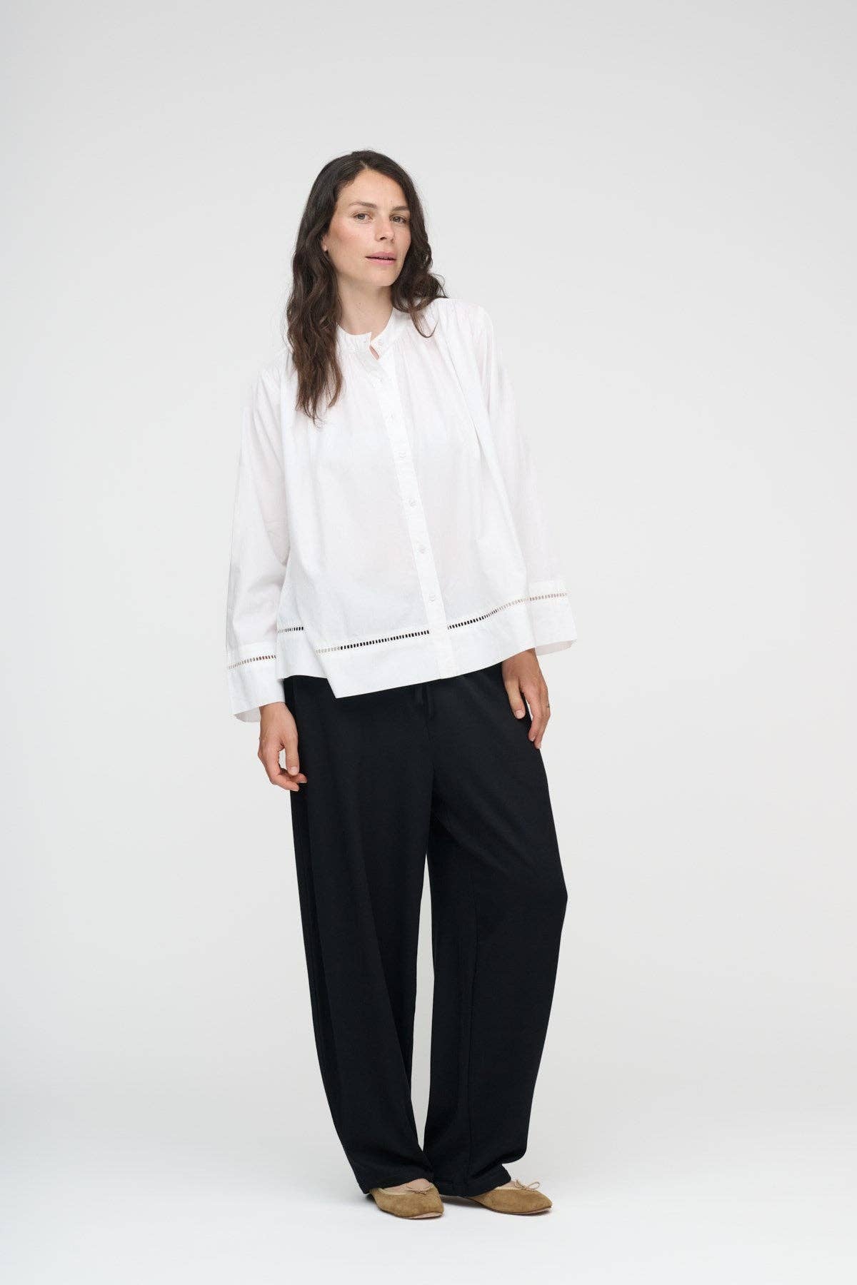 July shirt poplin: White / M