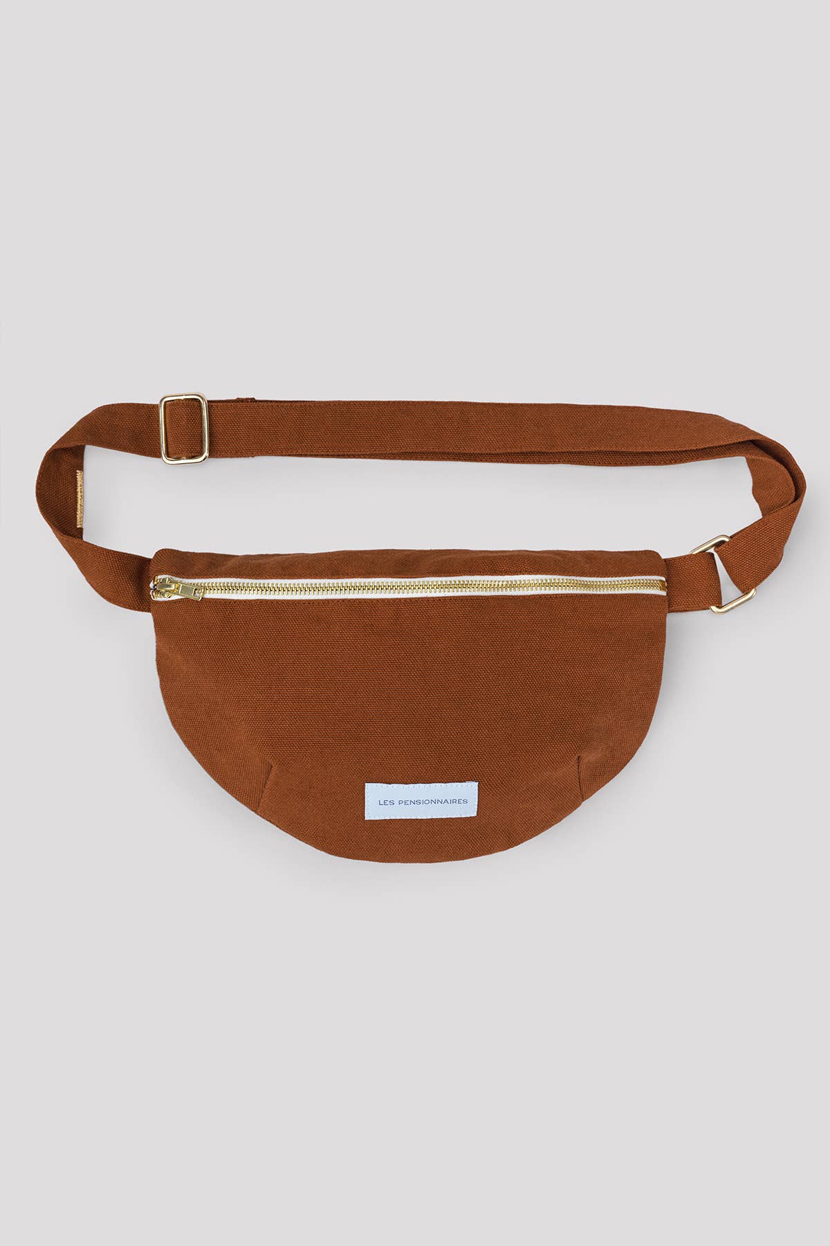 Caramel Brown Organic Cotton Canvas Belt Bag - Les Pensionnaires