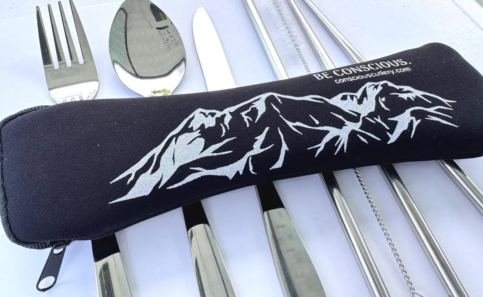 Black Mountains Travel Cutlery Set — Conscious Cutlery