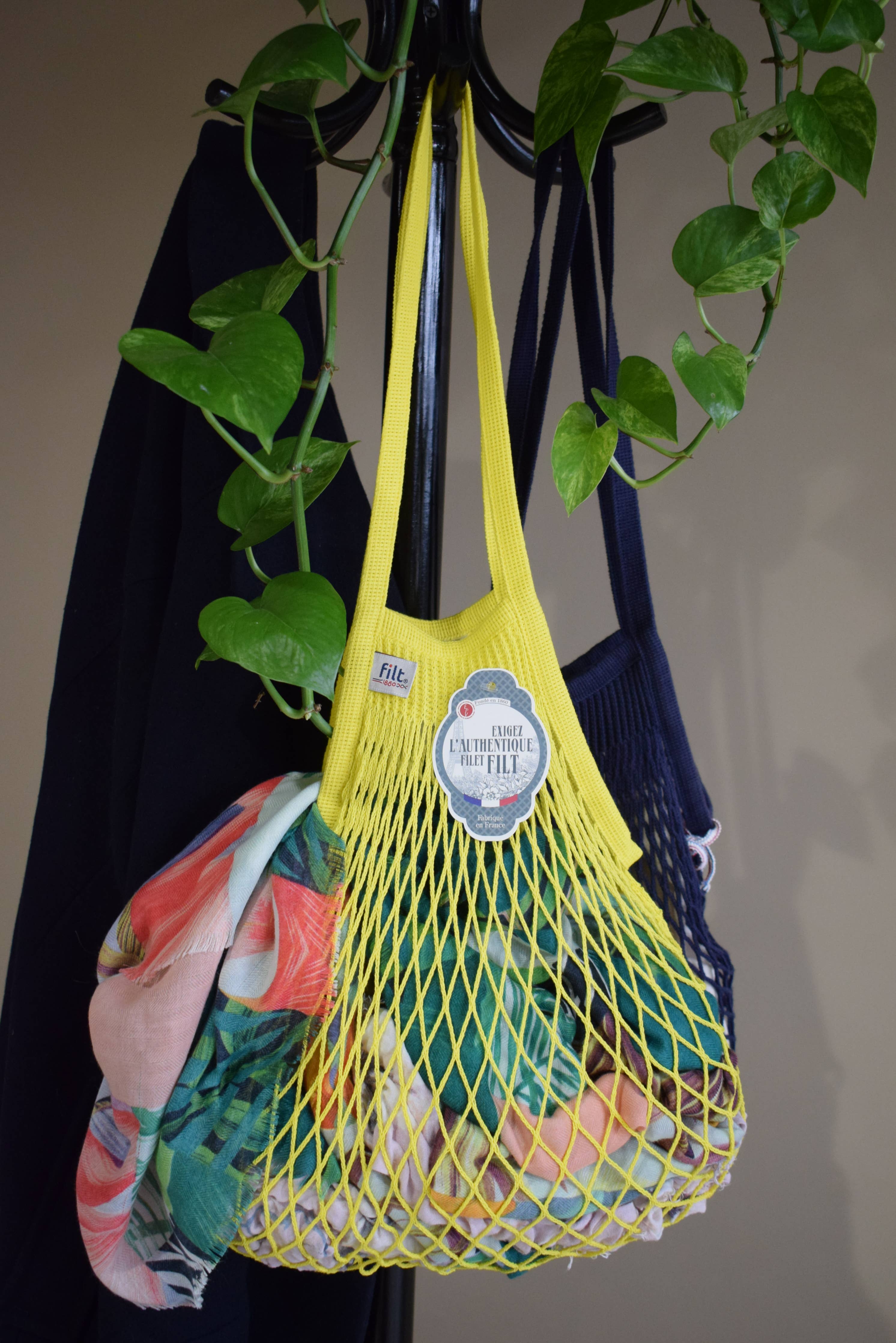 Net Shopping Bag Yellow Solarium - Filt1860