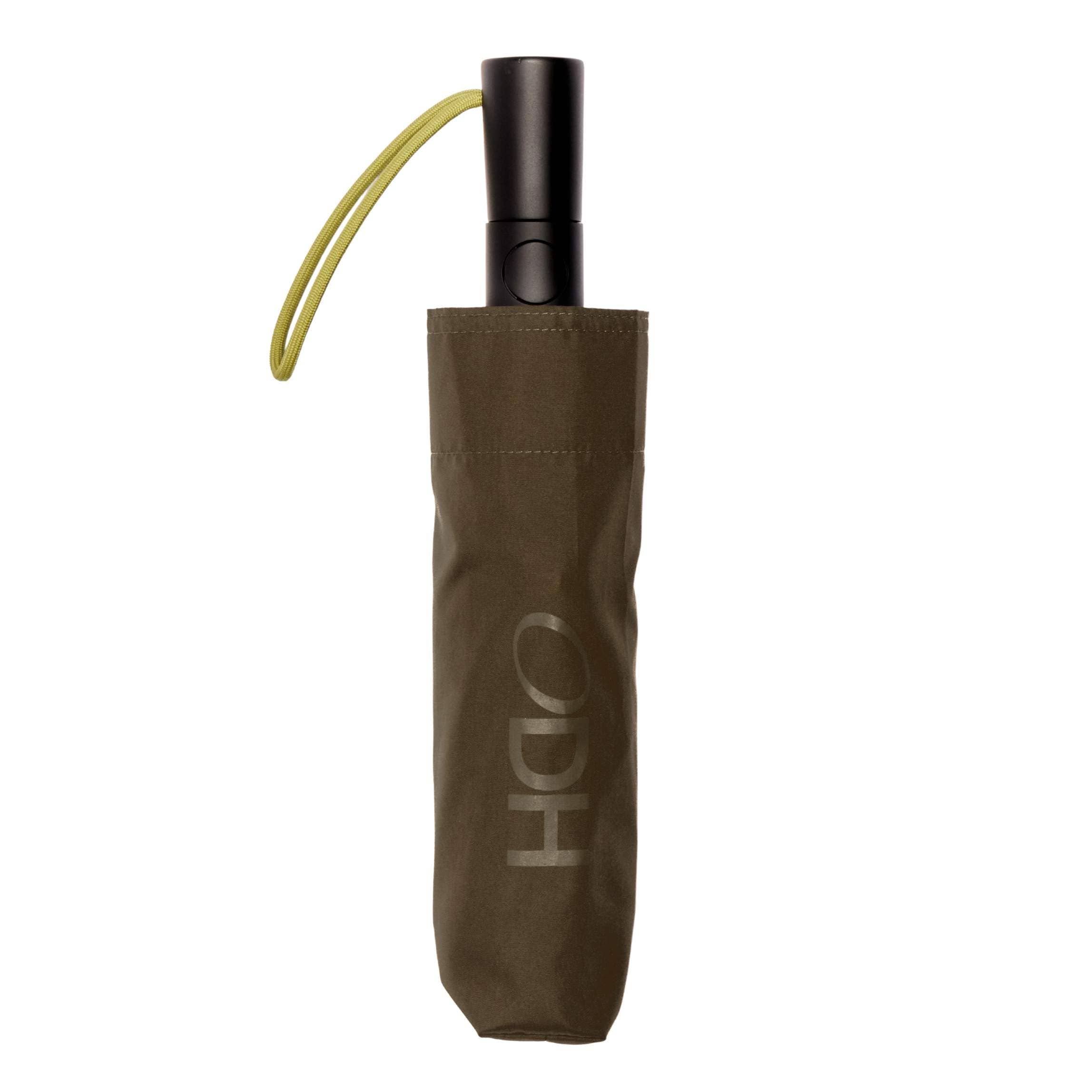 The Daily - Dark Olive Eco-Friendly Automatic Umbrella: Black