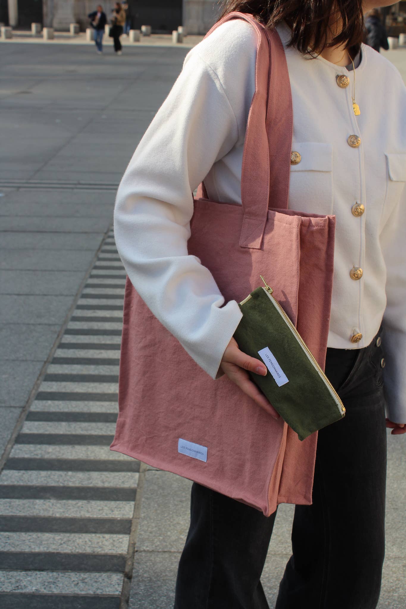 Les Pensionnaires Pencil Case in Caper Green
