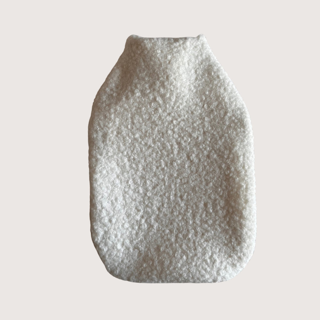 Hot water bottle - Boucle wool - Green