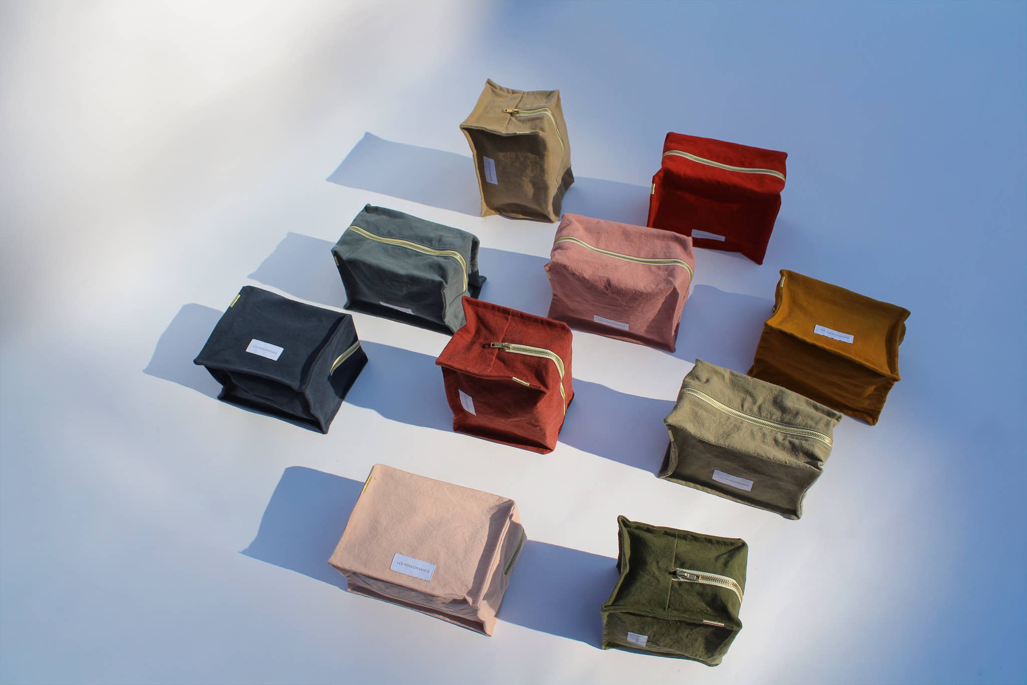 Les Pensionnaires Cube Toiletry Bag in Saffron Yellow