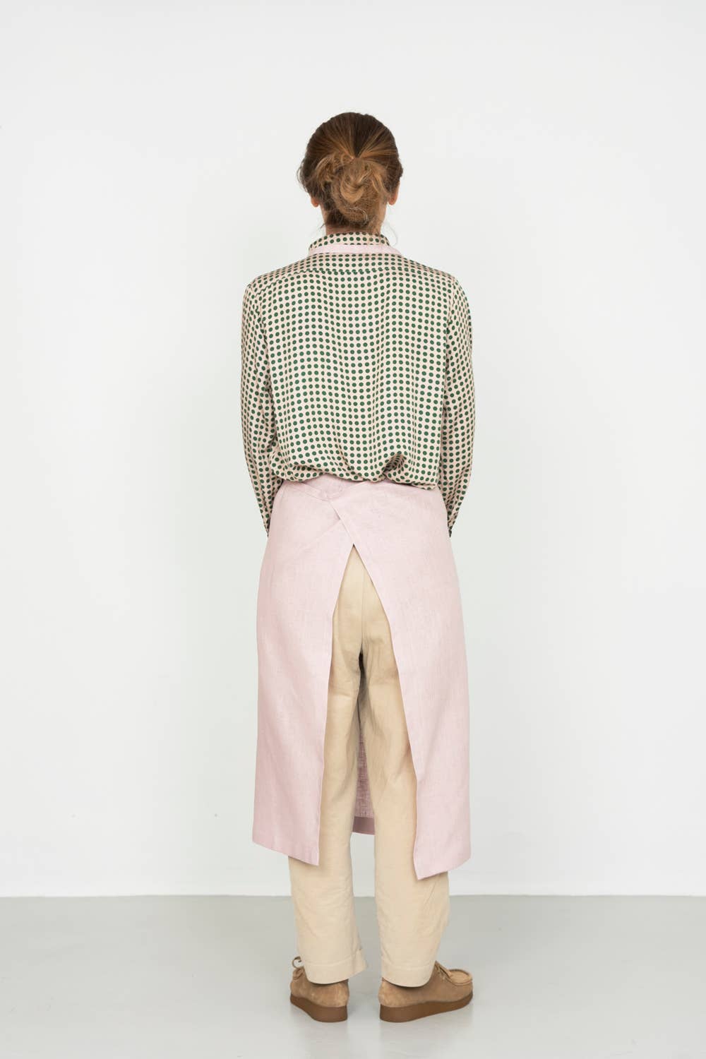 Linen Apron  - Rose Poudre - Fog Linen Work