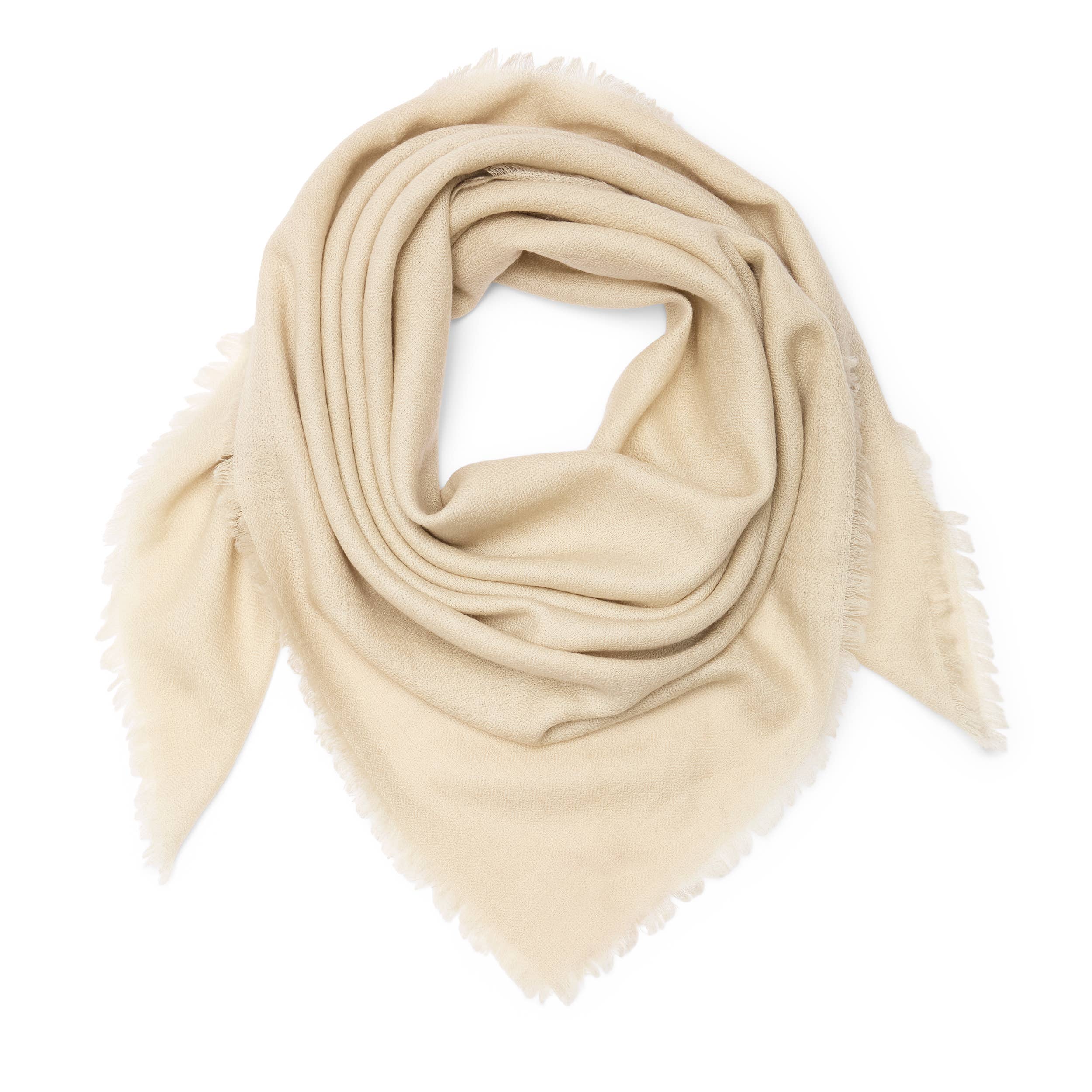 Cashmere Pashmina Square in Taupe — Somerville Scarves