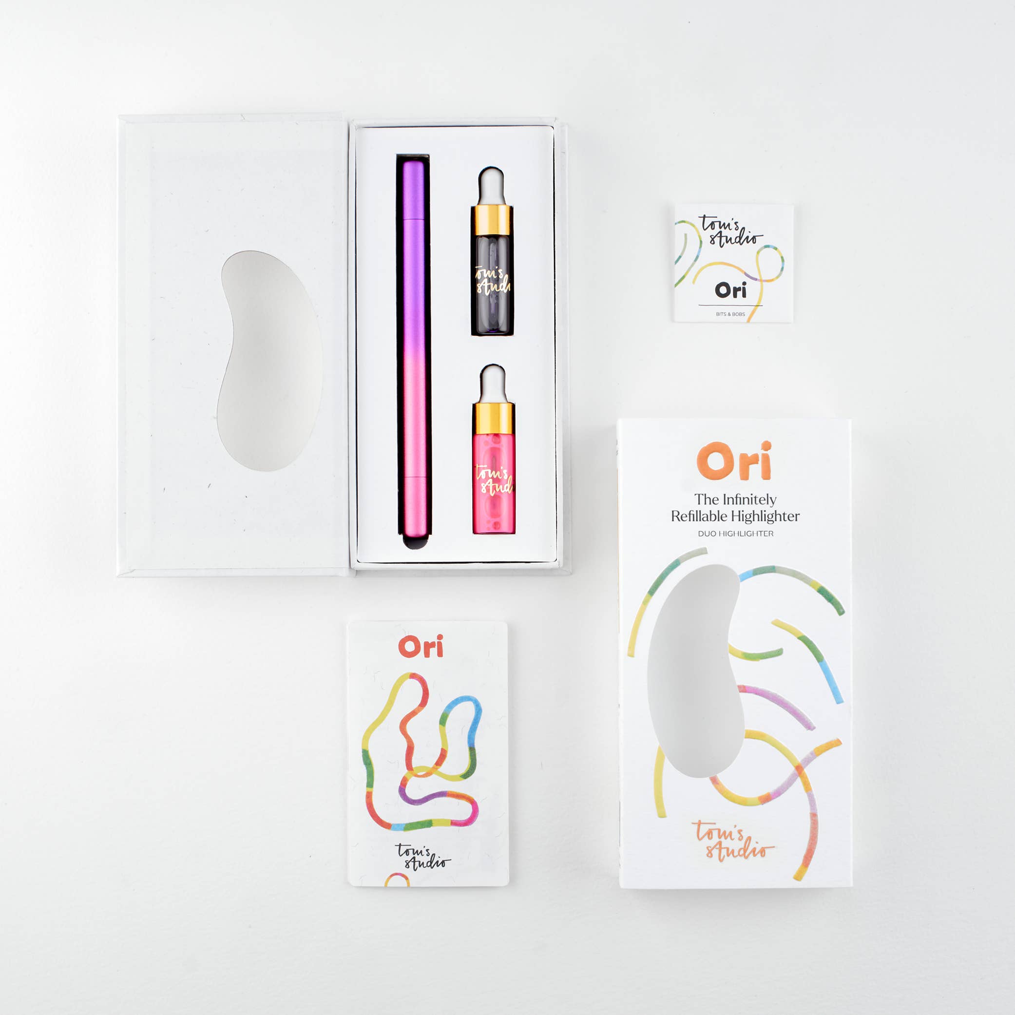 Ori – the infinitely refillable highlighter: Blue/Green